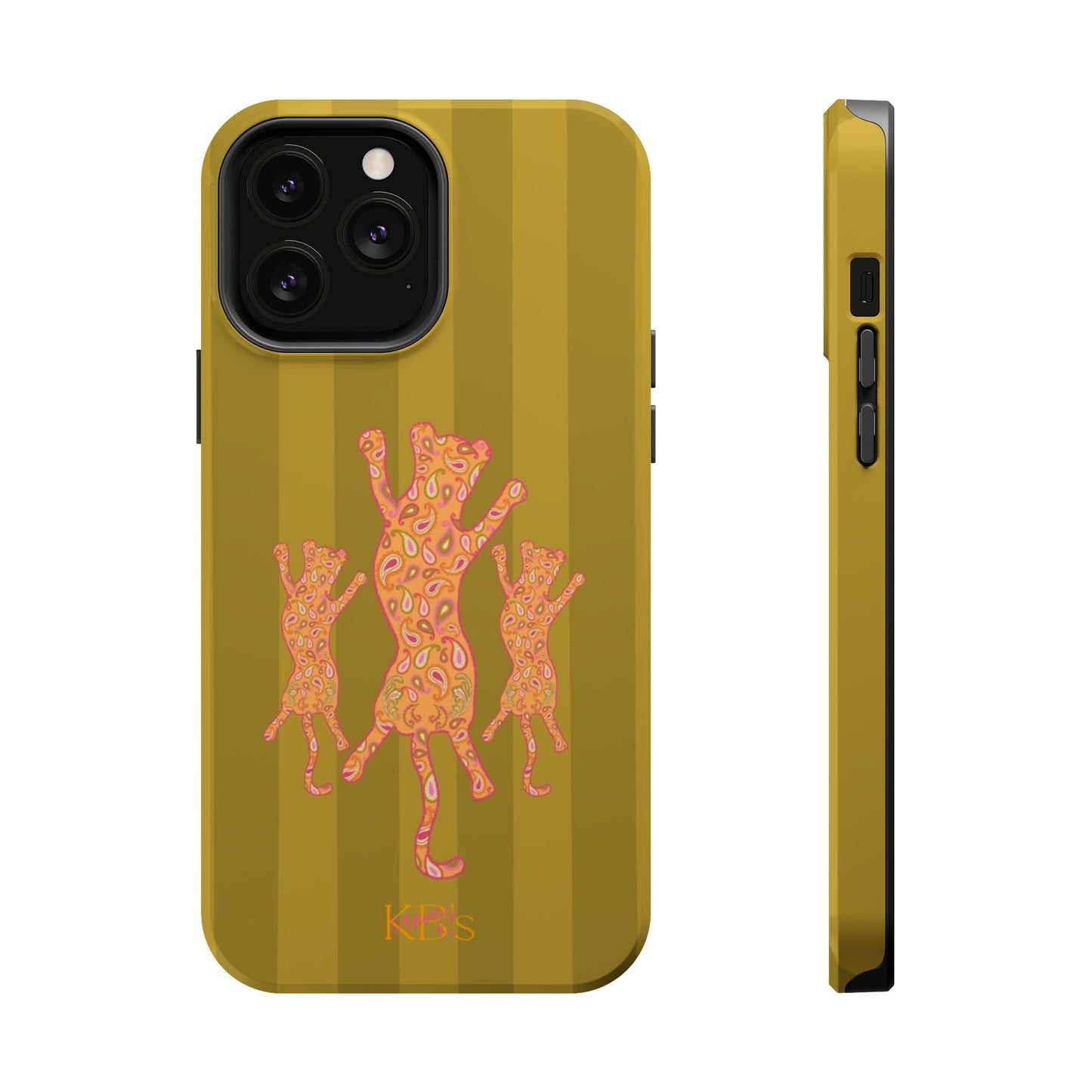 Paisley Leopard Mag Safe Case - Striped