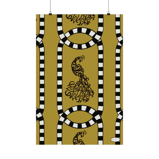 Feathered Stripe Wall Print