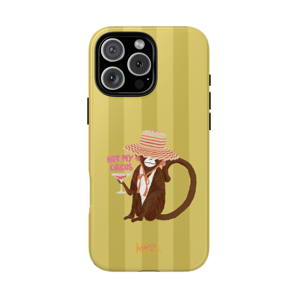Not My Circus Tough Case - Green Stripe