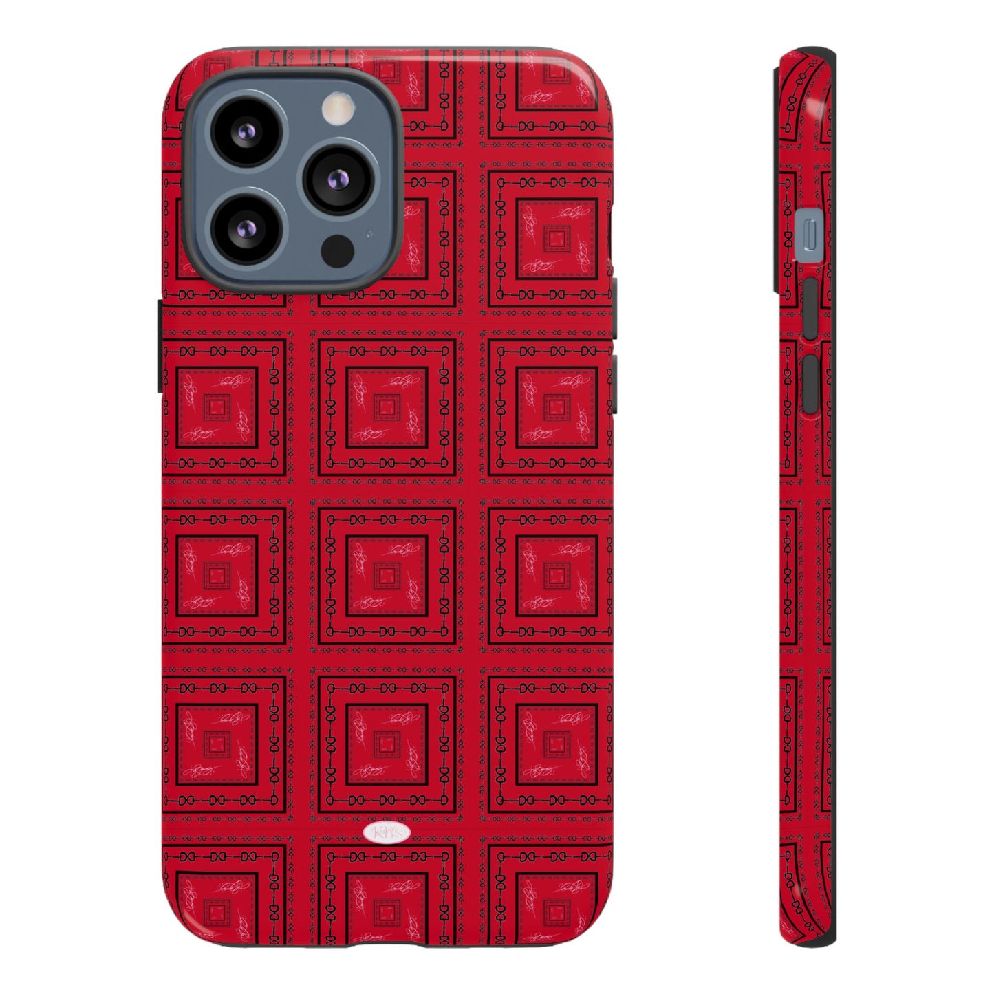 Red & Black Horsebit Tough Case