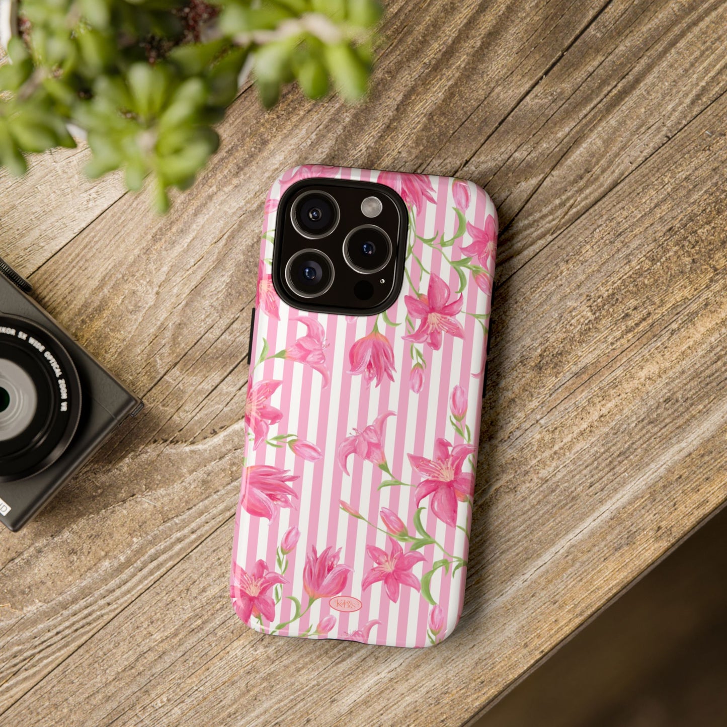 Azalea Stripe Tough Case for iPhone - Pink