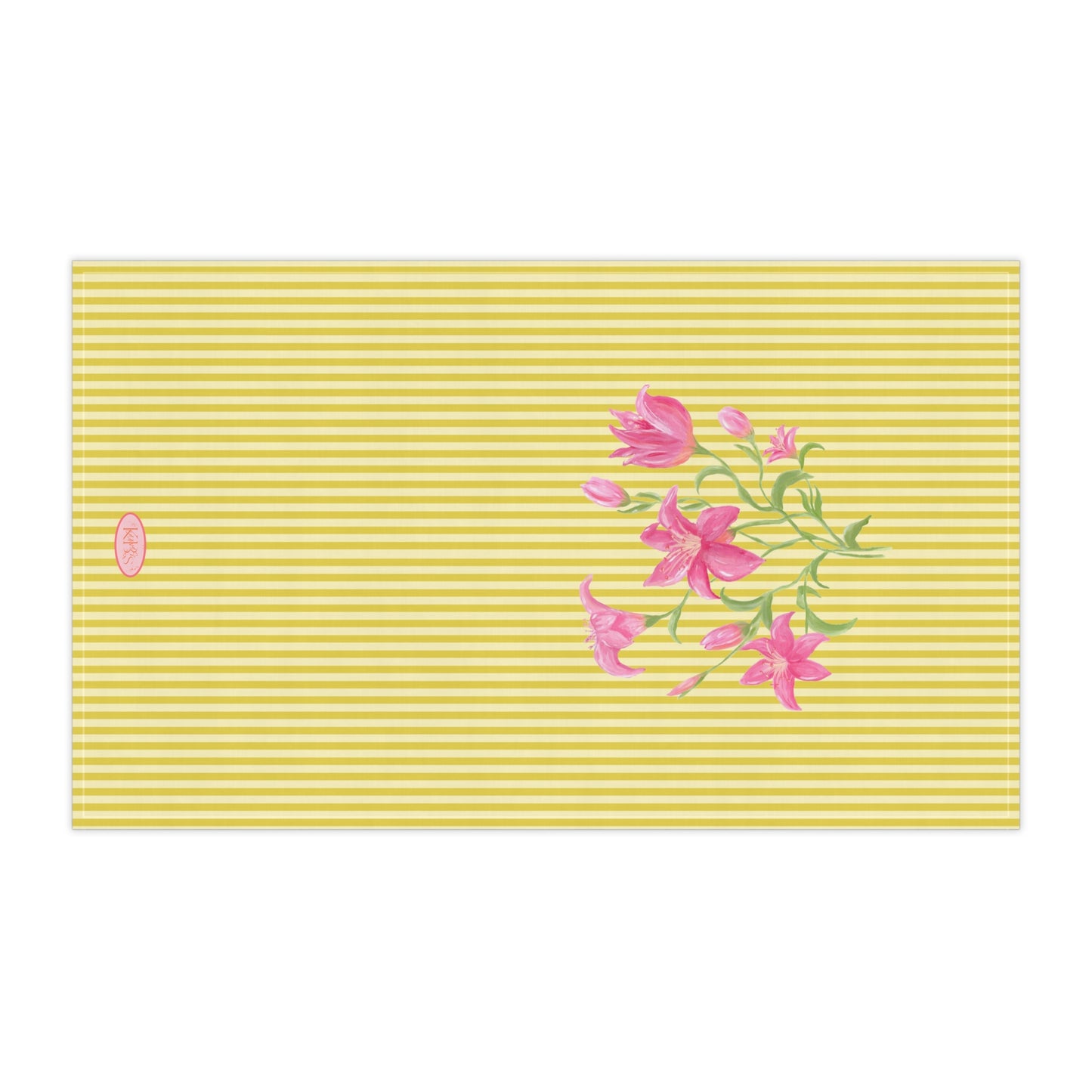Lily Bloom Tea Towel - Yellow