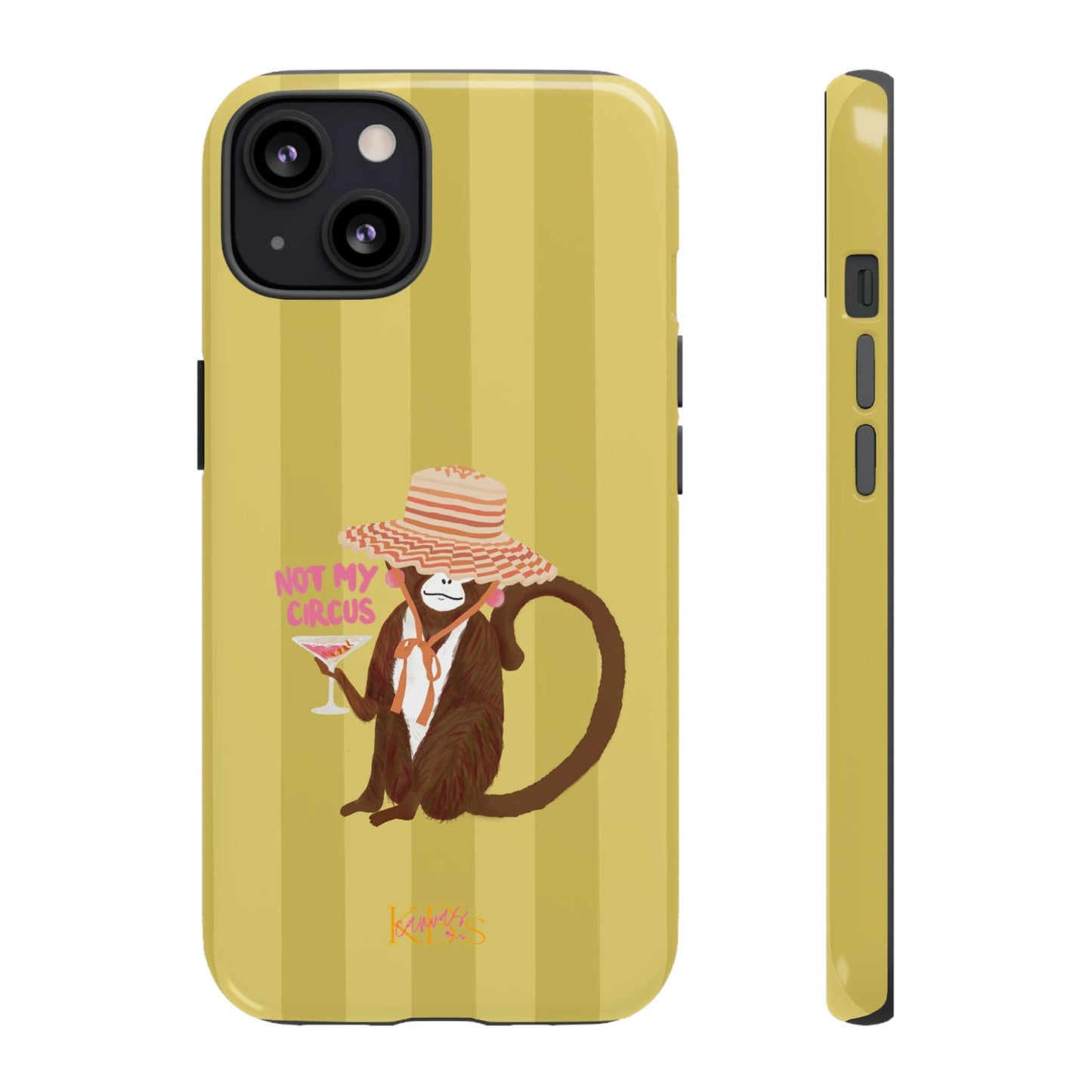 Not My Circus Tough Case - Green Stripe