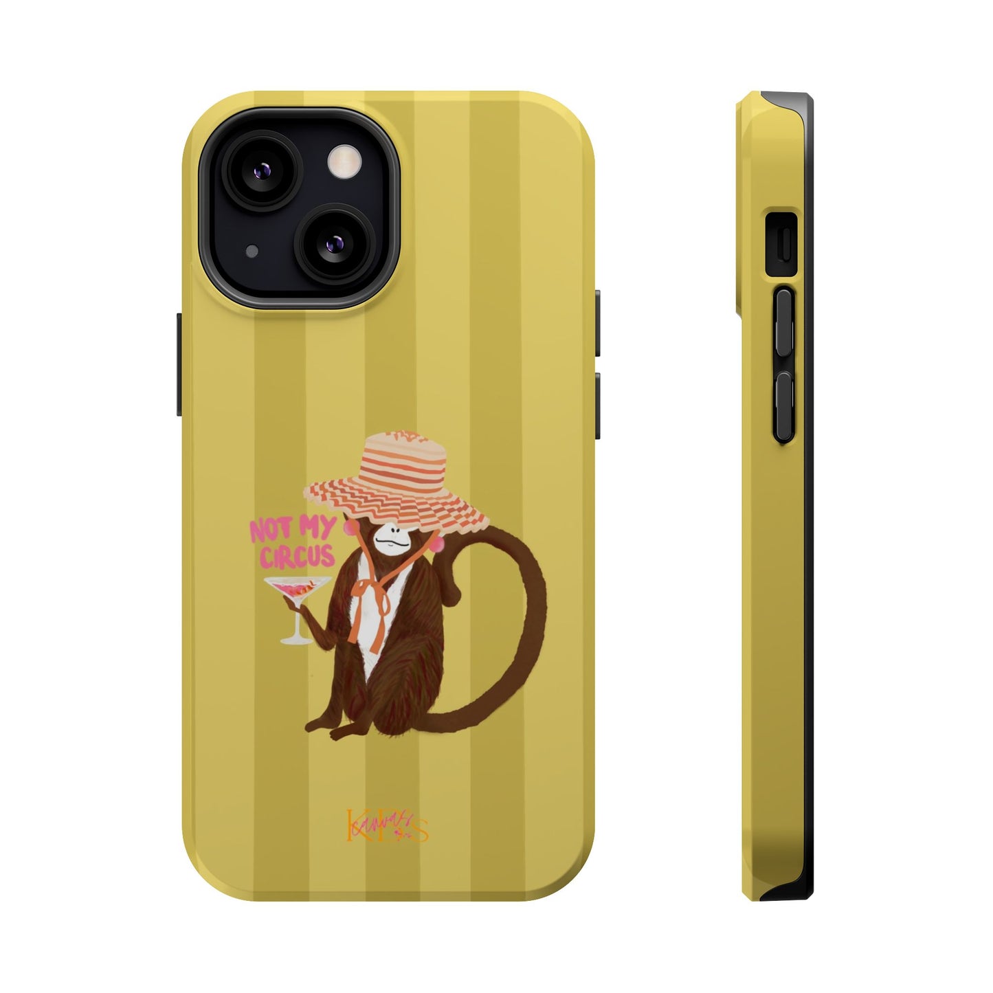 Not My Circus Mag Safe Case - Green Stripe