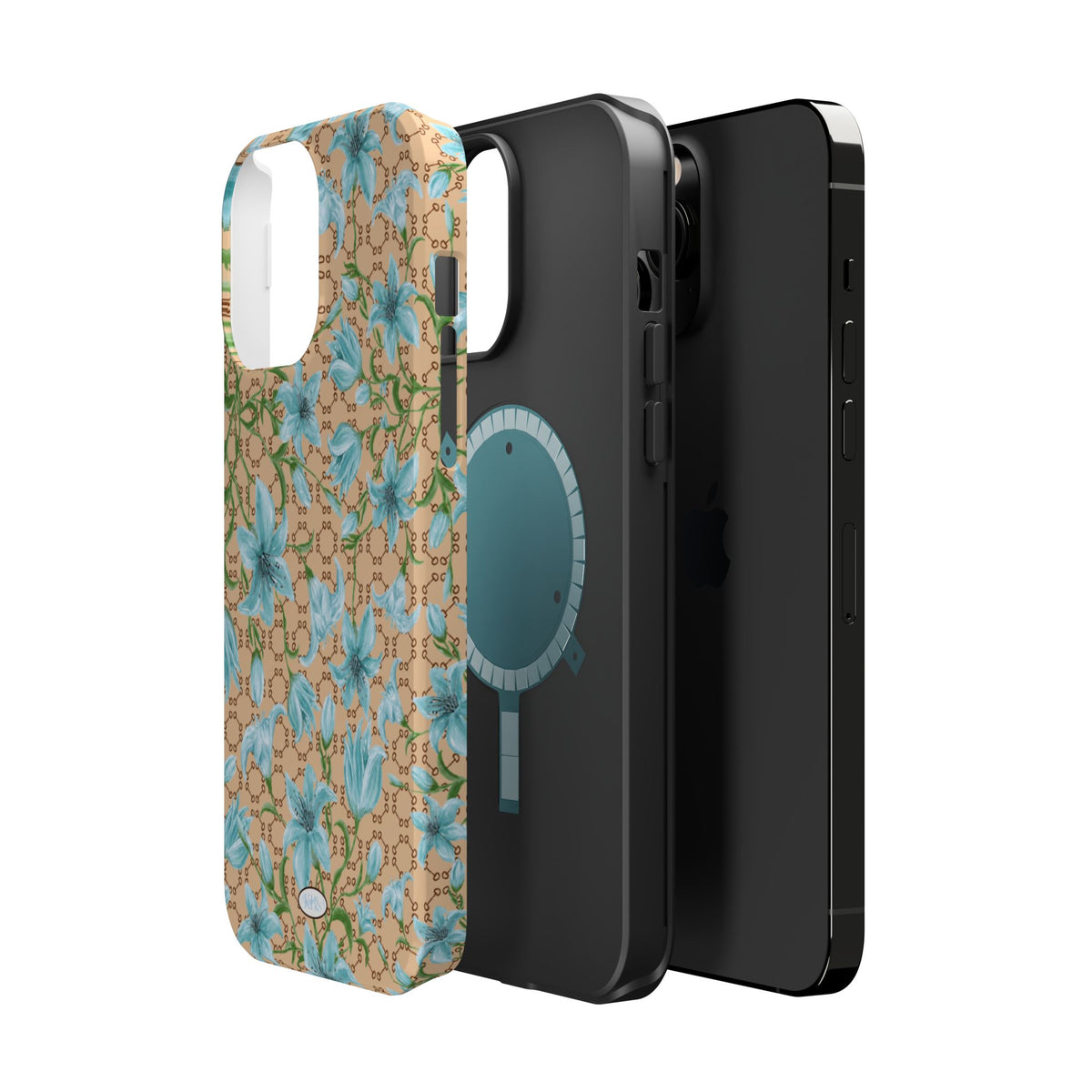 Horsebit Fleur Mag Safe Case for iPhone