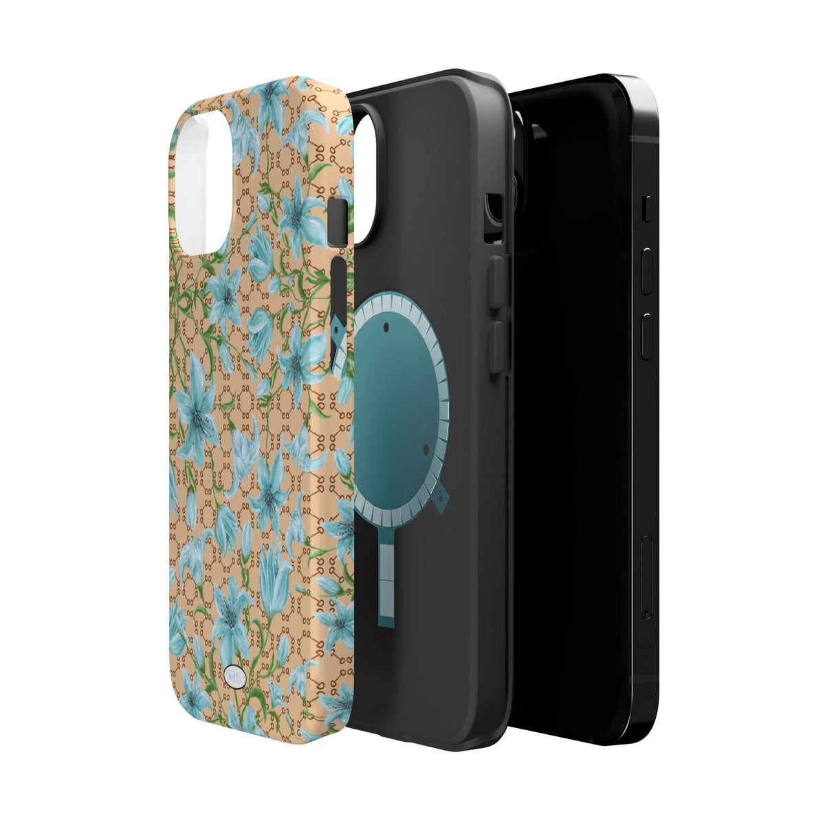 Horsebit Fleur Mag Safe Case for iPhone