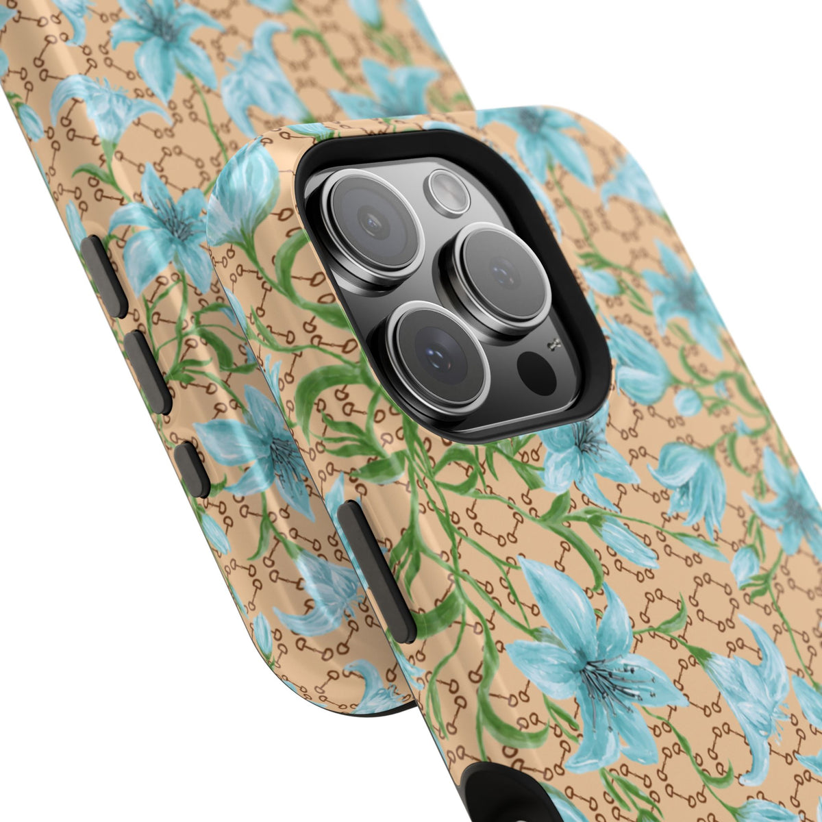 Horsebit Fleur Mag Safe Case for iPhone