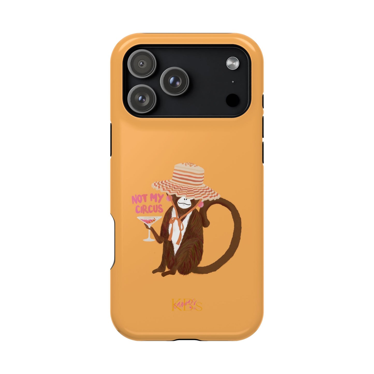 Not My Circus Mag Safe Case - Orange