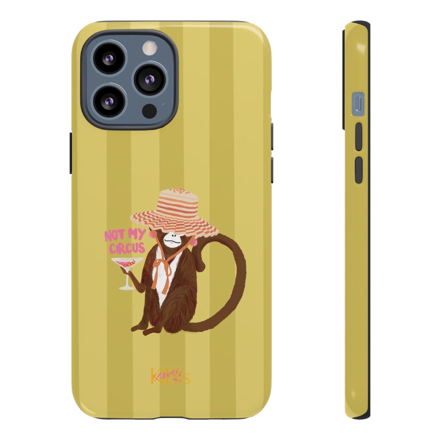 Not My Circus Tough Case - Green Stripe