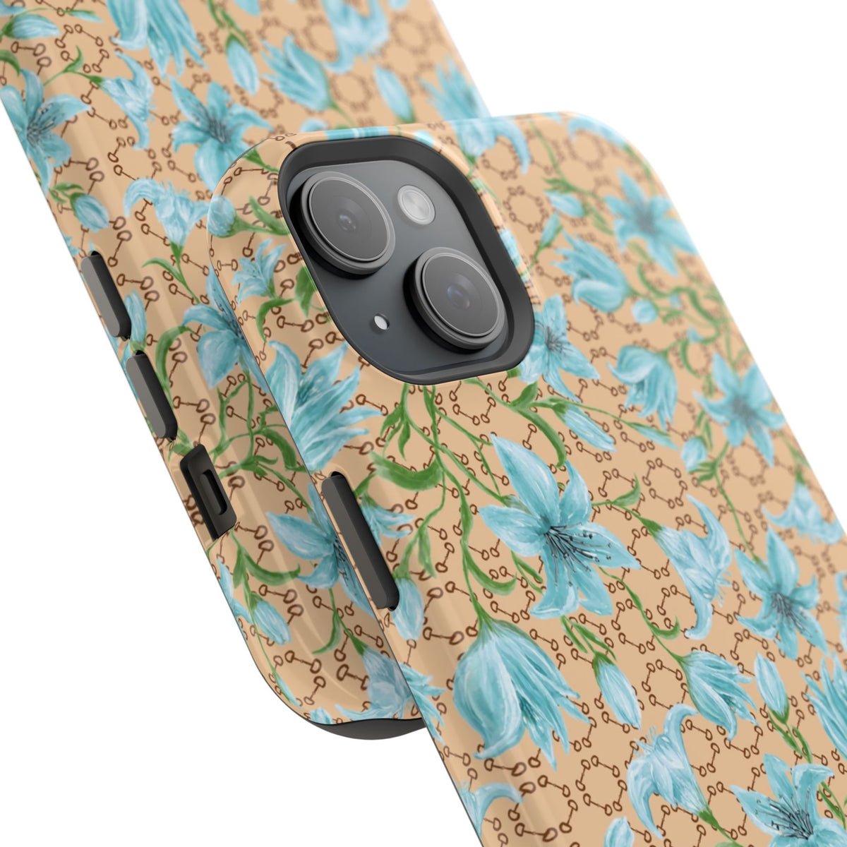 Horsebit Fleur Mag Safe Case for iPhone