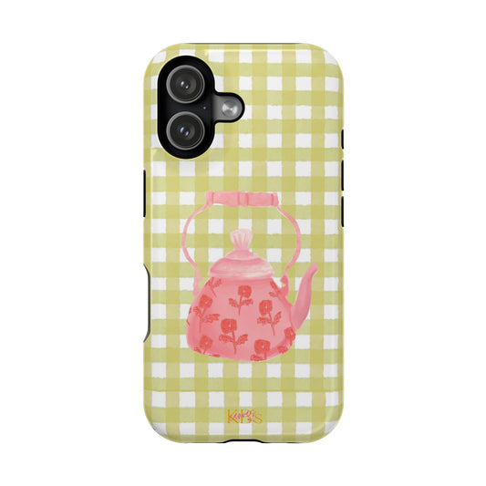 Eclectic Teapot Mag Safe Case - Green