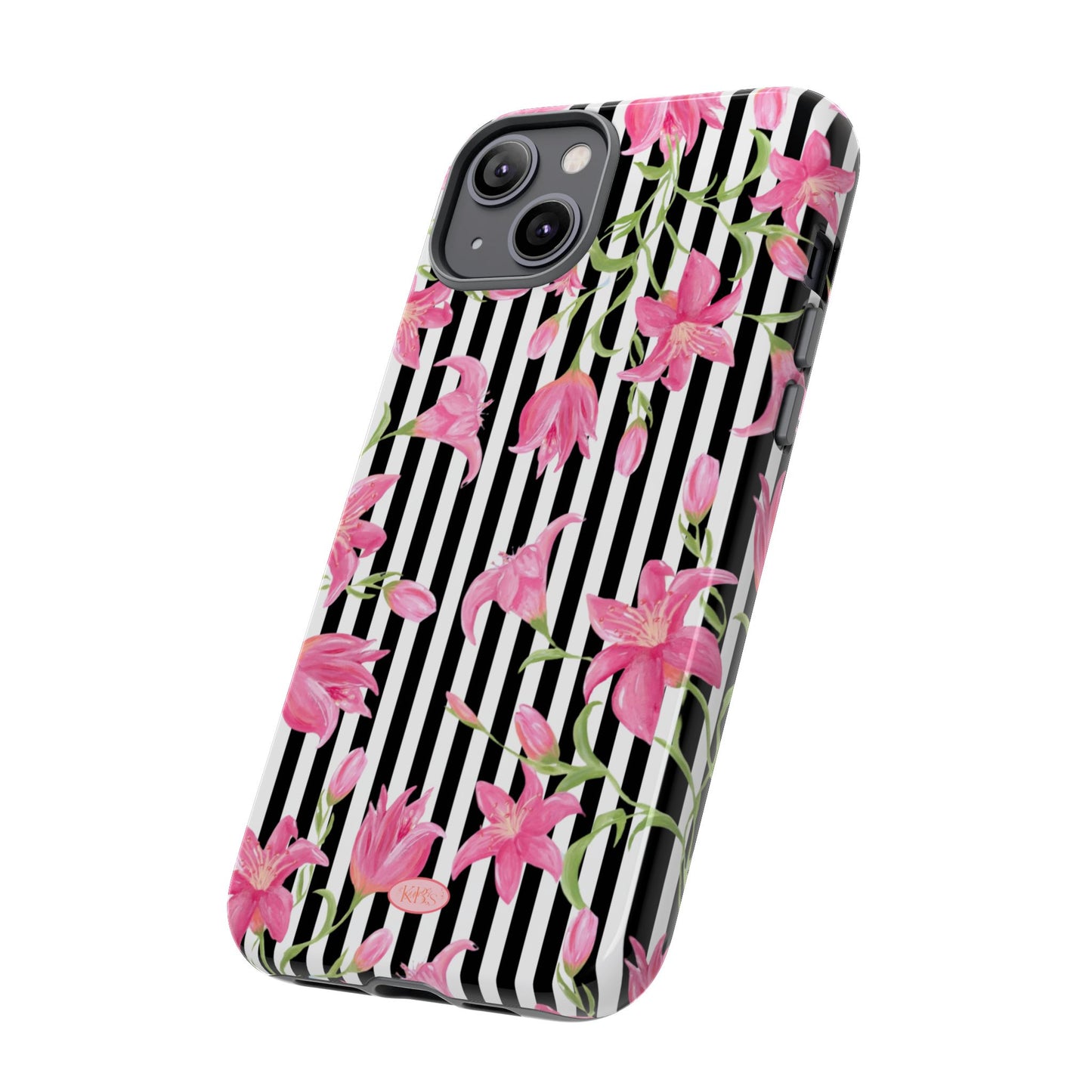 Azalea Stripe Tough Case for iPhone - Black