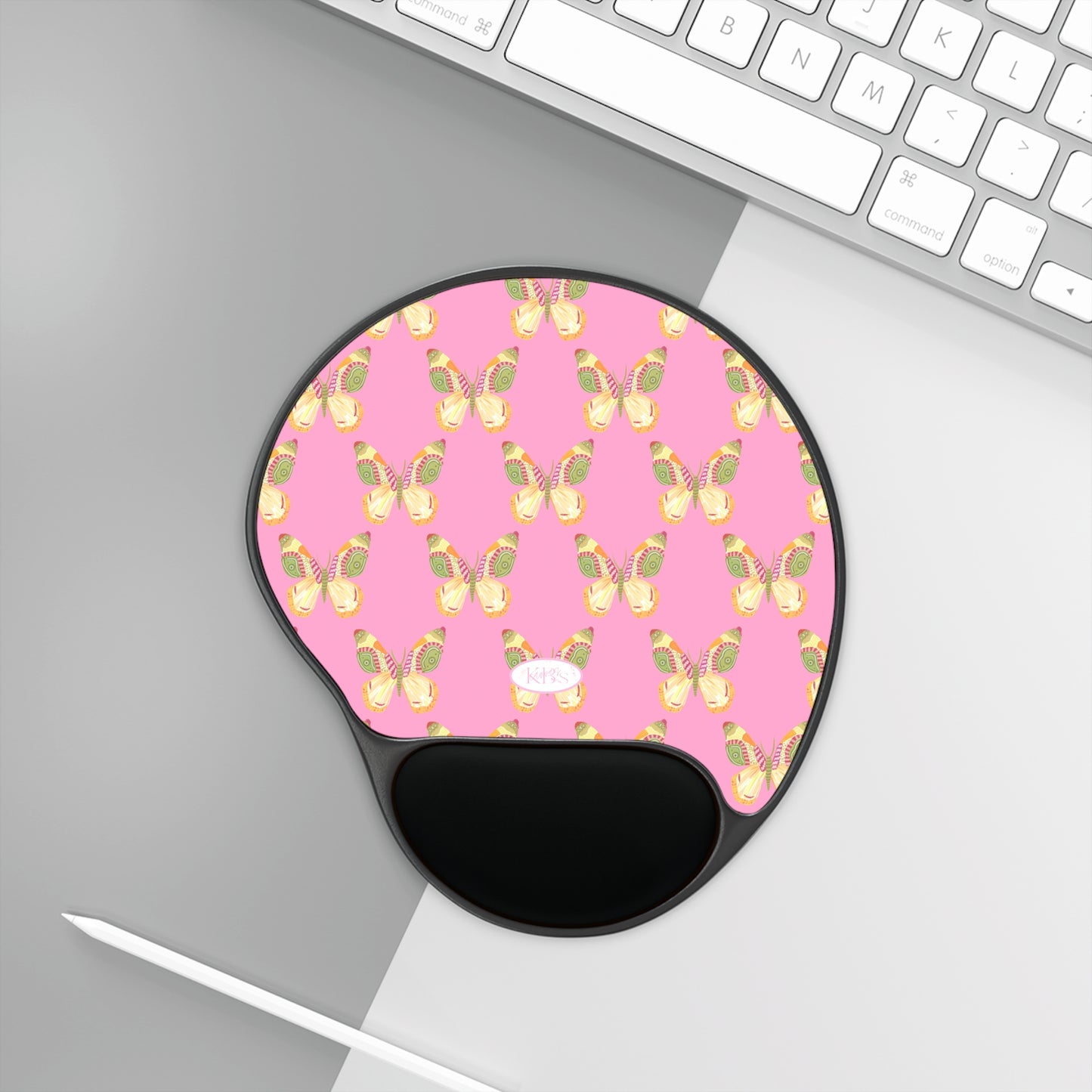 Flutter Memory Foam Mouse Pad - Pink
