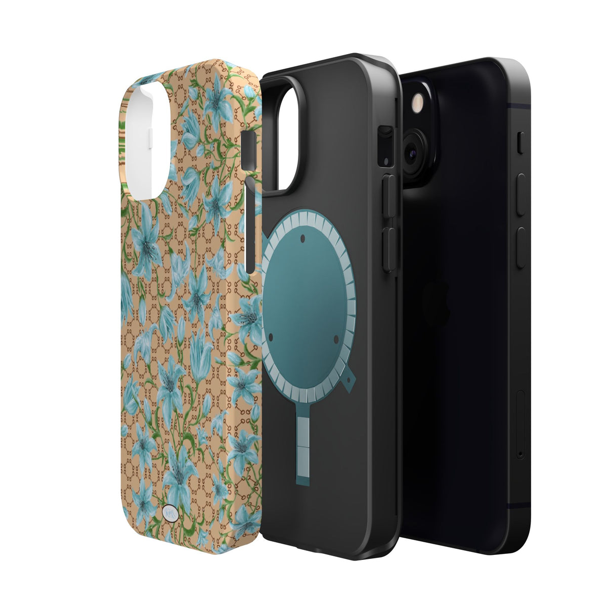 Horsebit Fleur Mag Safe Case for iPhone