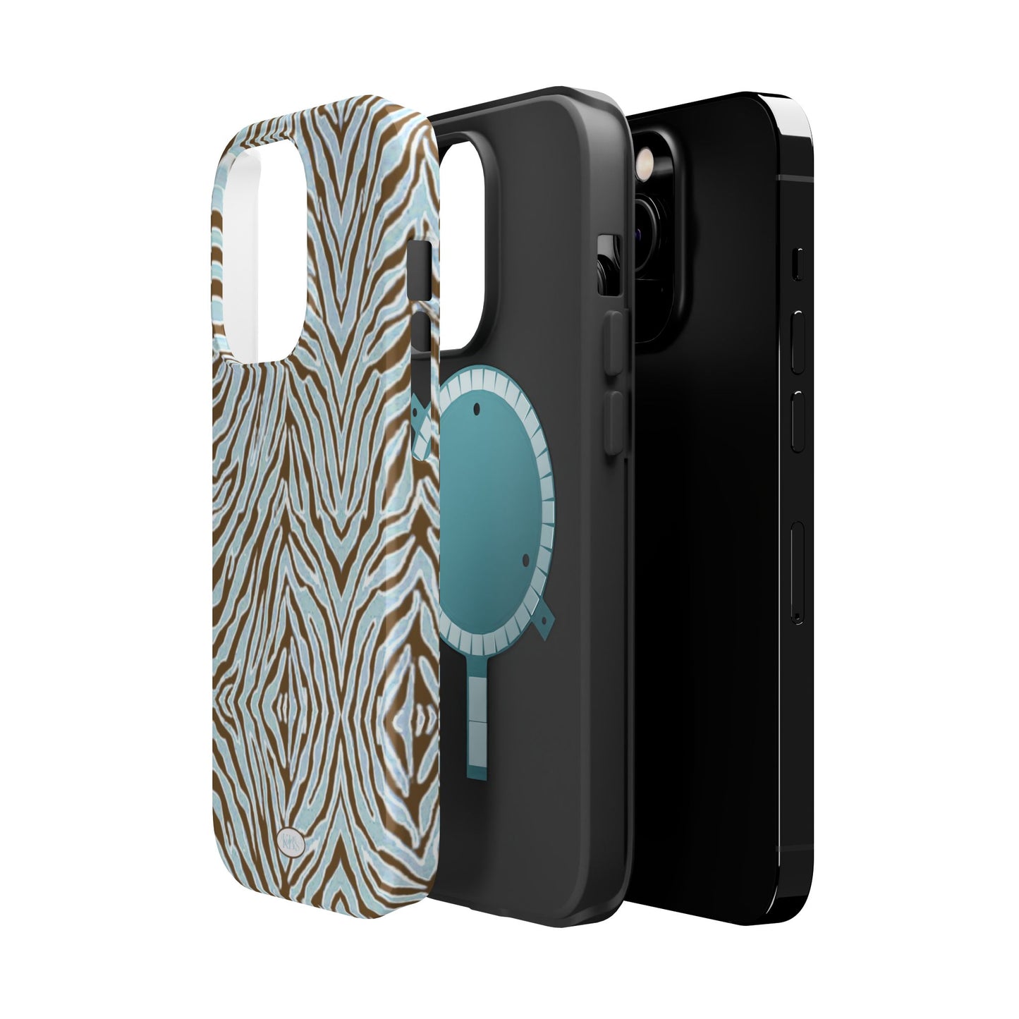 Zebra Bleu Mag Safe Case for iPhone