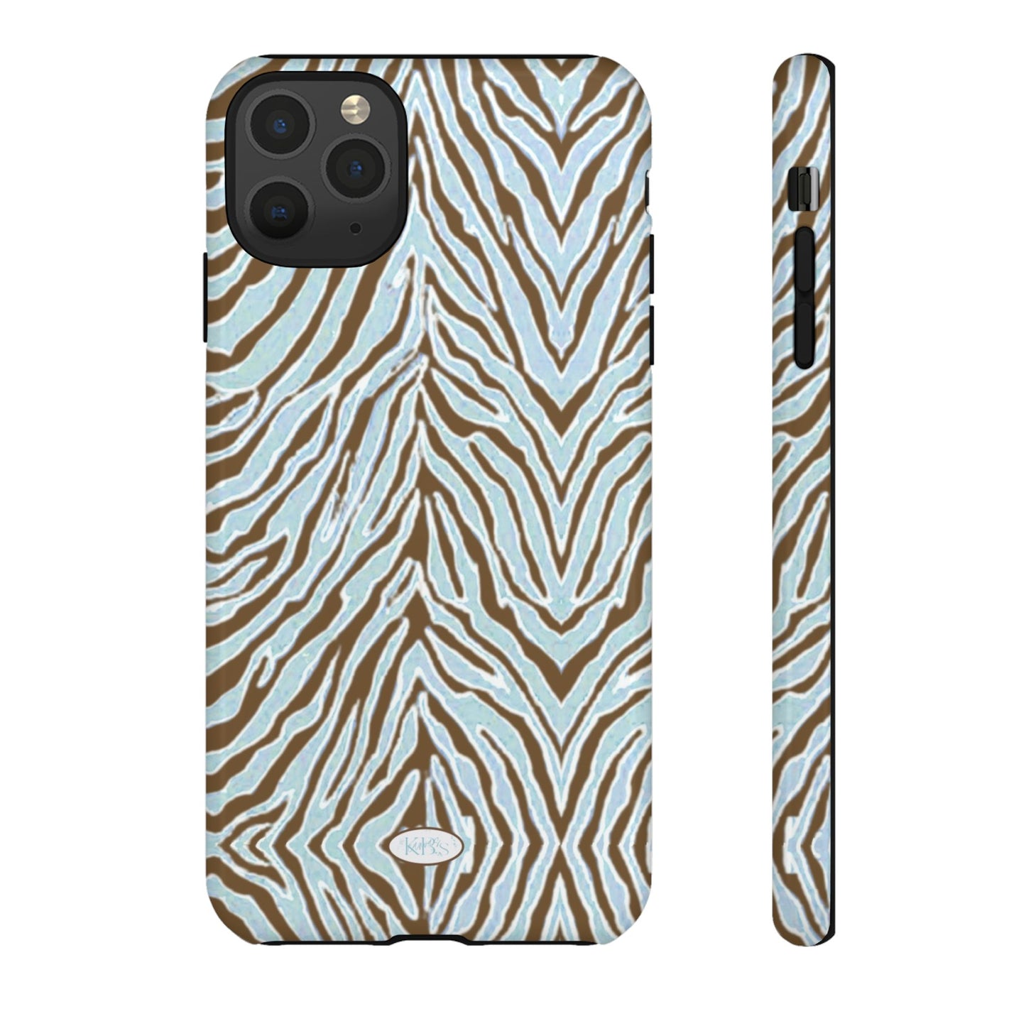 Zebra Bleu Tough Case