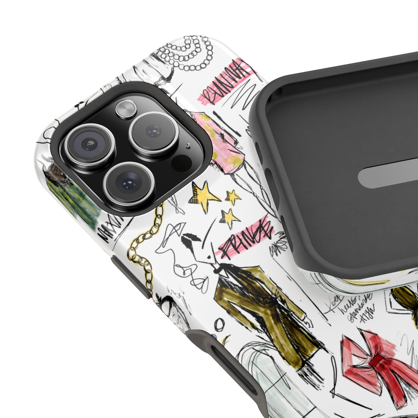 Fashion Sketch Mag Safe Case for iPhone - Multi