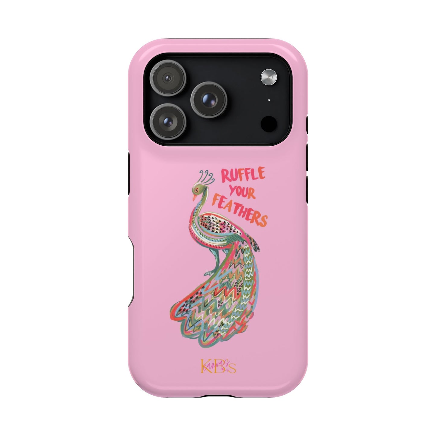 Ruffle Your Feathers Mag Safe Case - Pink