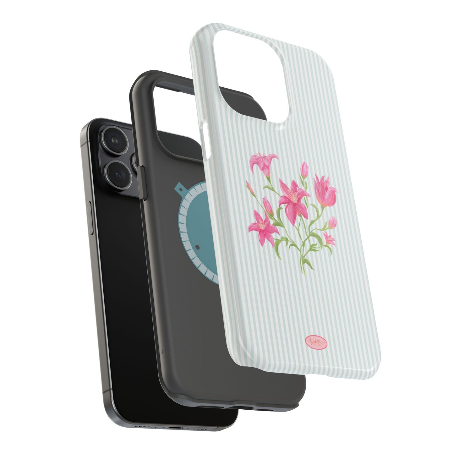 Lily Bloom Mag Safe Case for iPhone - Blue