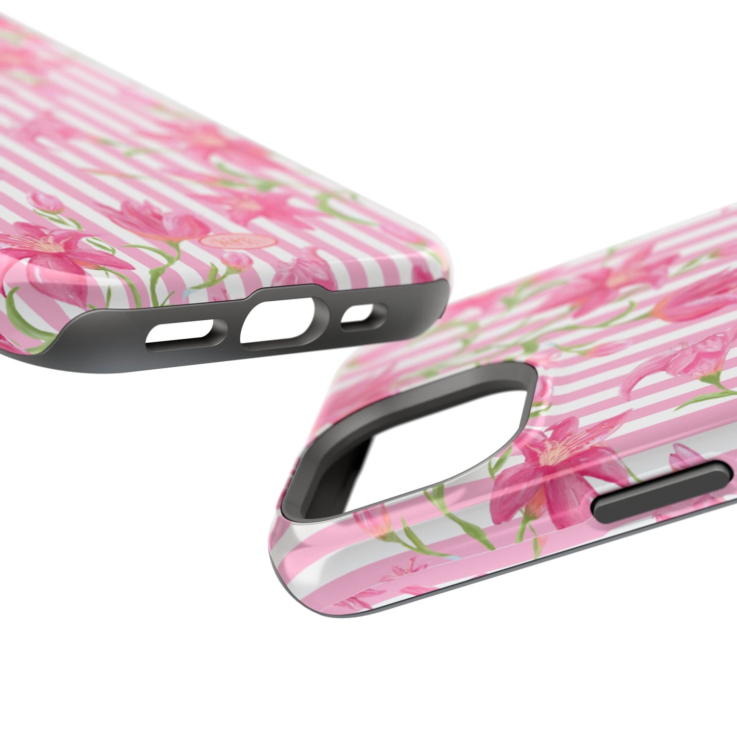 Azalea Stripe Mag Safe Case for iPhone - Pink