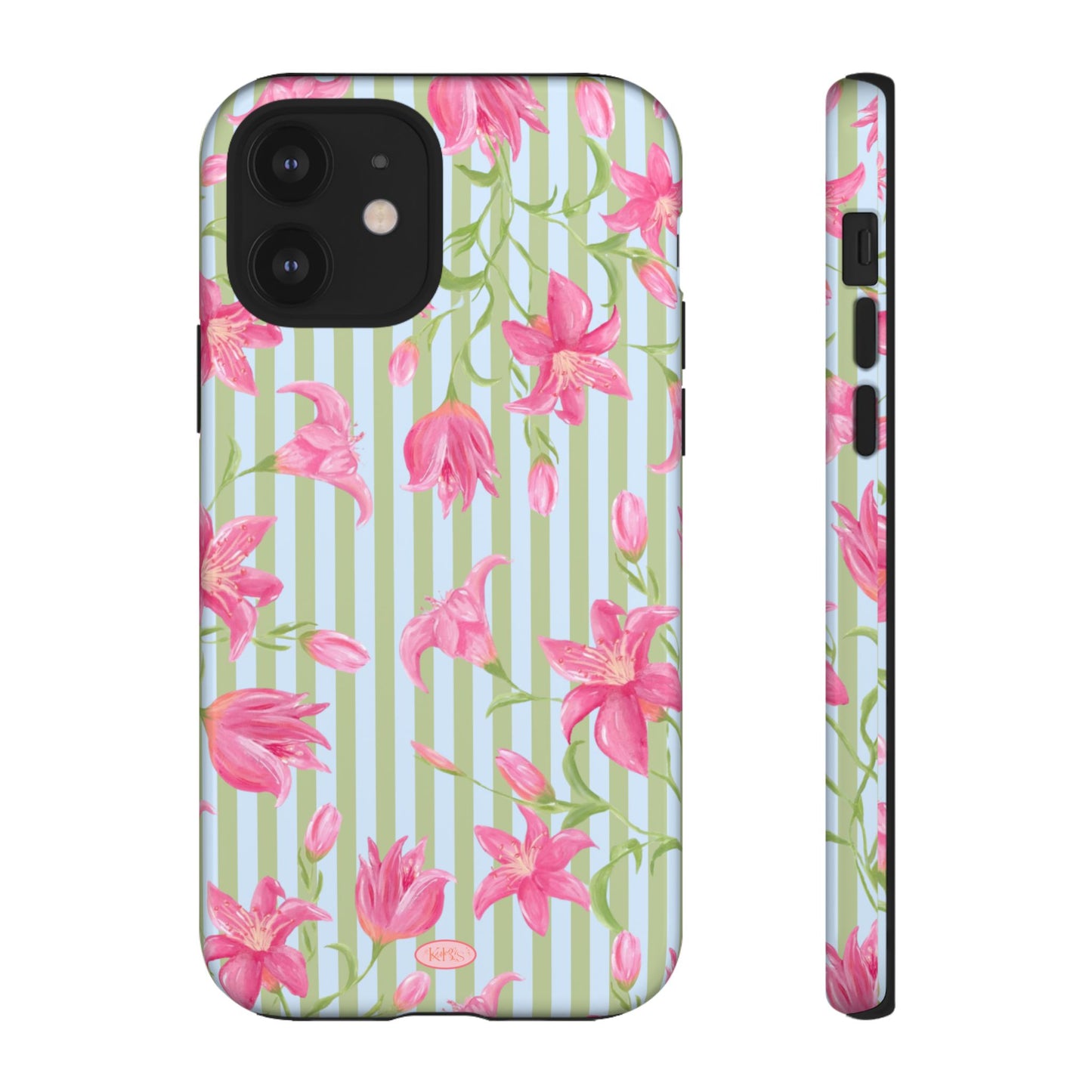 Azalea Stripe Tough Case for iPhone - Blue & Green