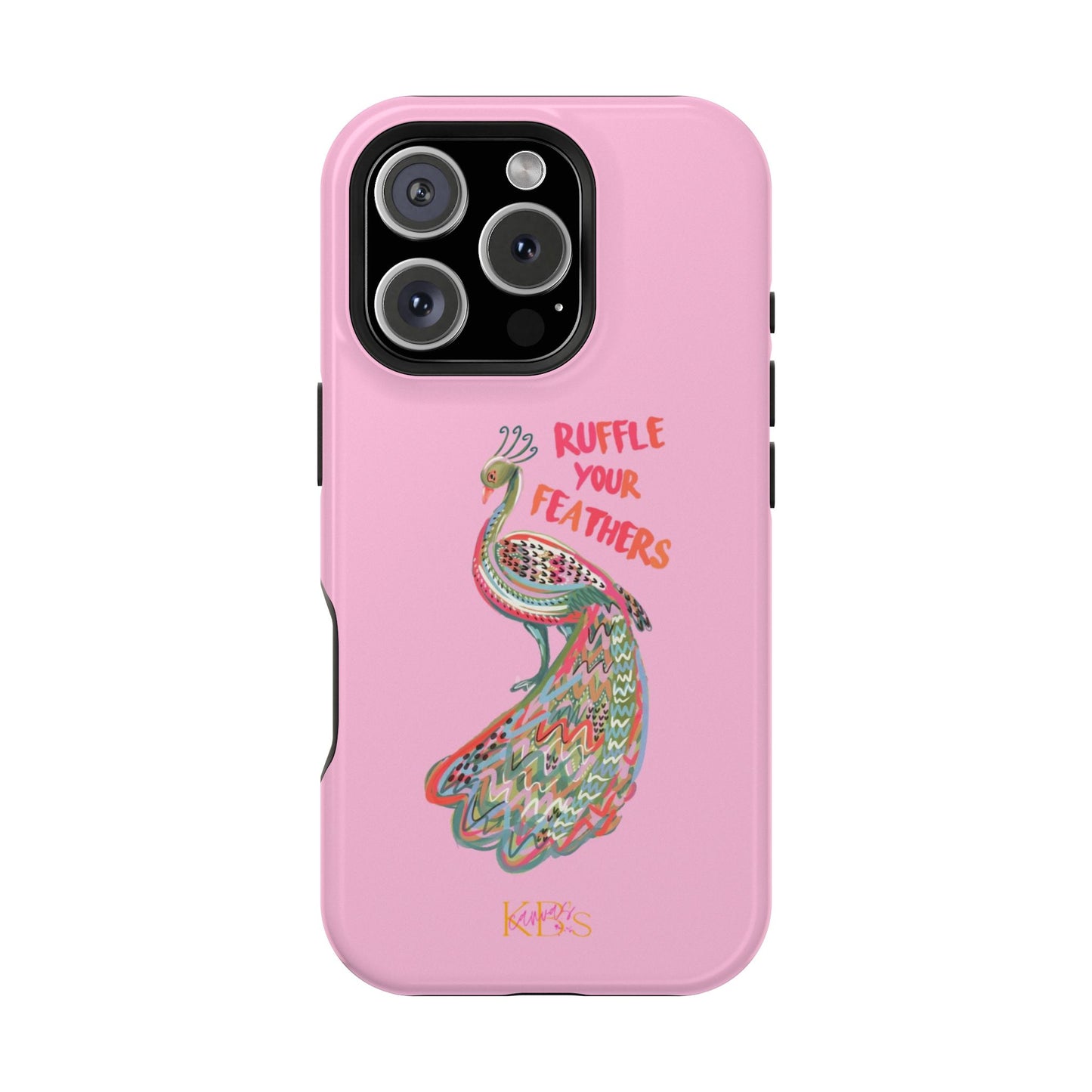 Ruffle Your Feathers Mag Safe Case - Pink