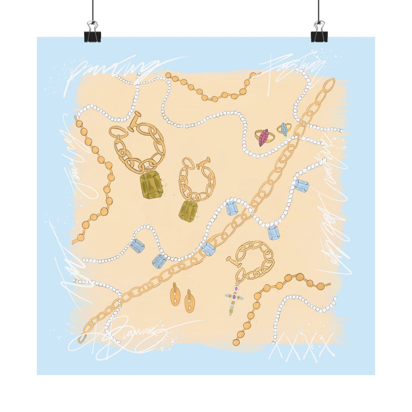 Le Jewel Scarf Photo Print
