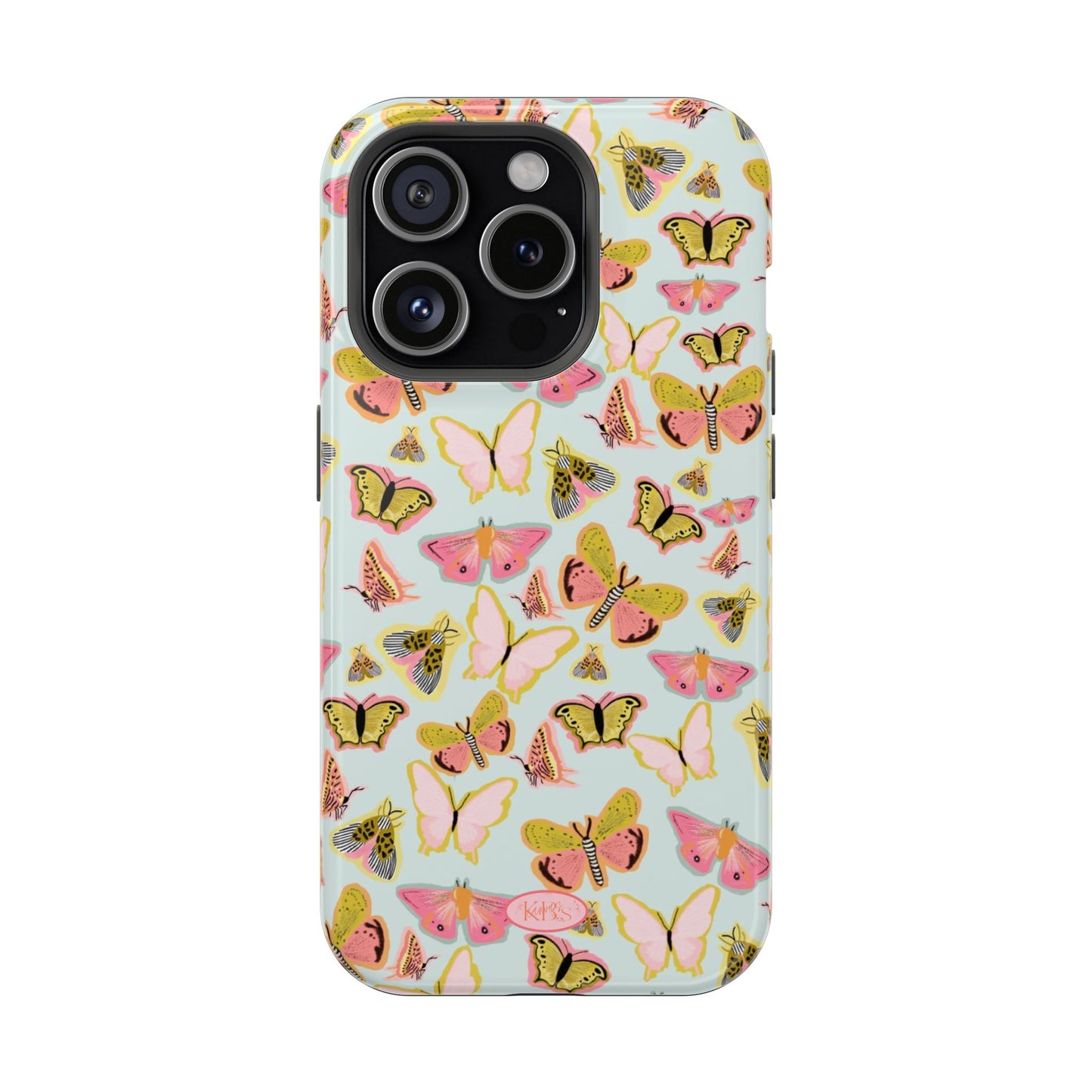 Butterfly Muse Mag Safe Case for iPhone - Blue