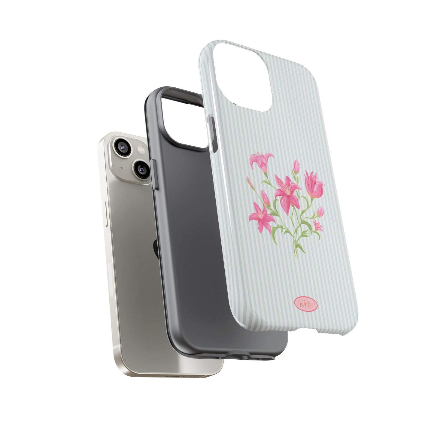 Lily Bloom Tough Case for iPhone - Blue