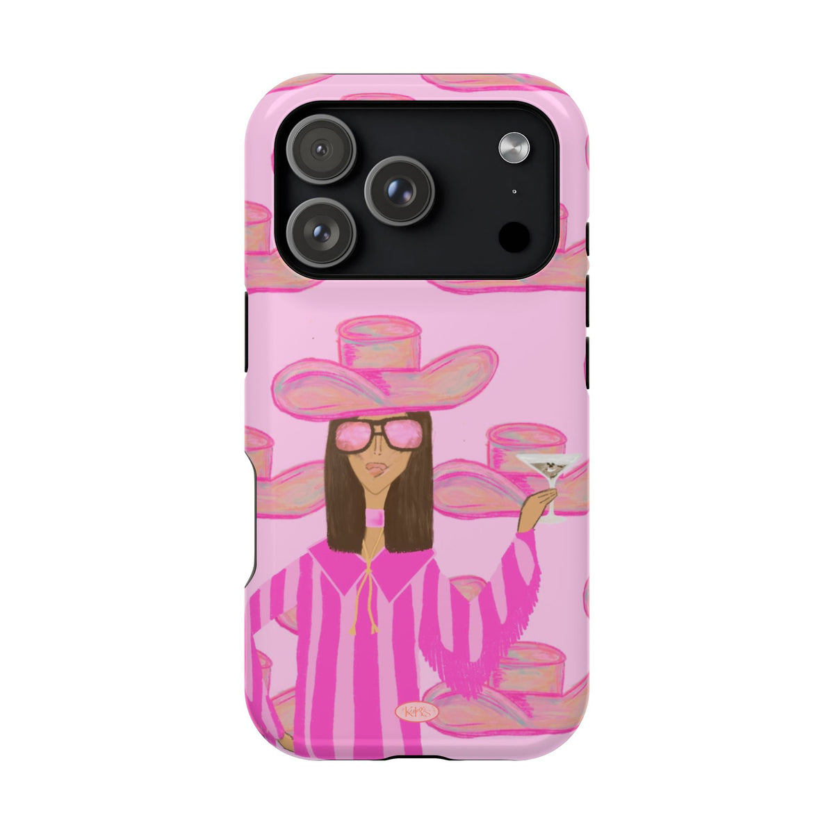 Cocktail Cowgirl MagSafe Case - Pink