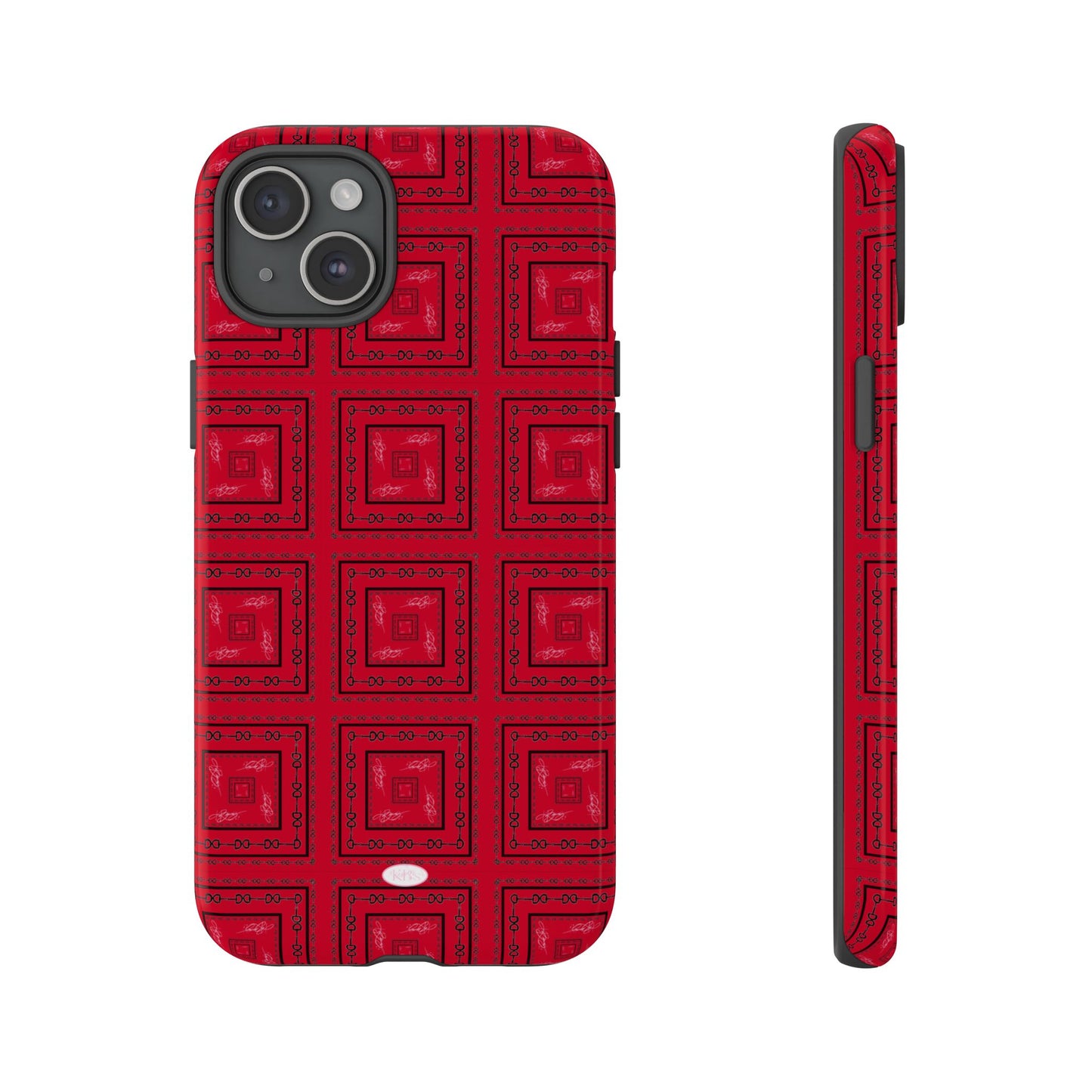 Red & Black Horsebit Tough Case