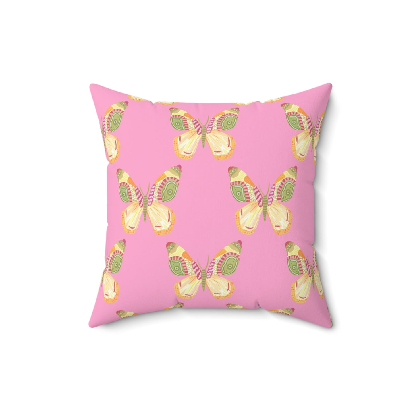 Flutter Pattern Throw Pillow - Pink