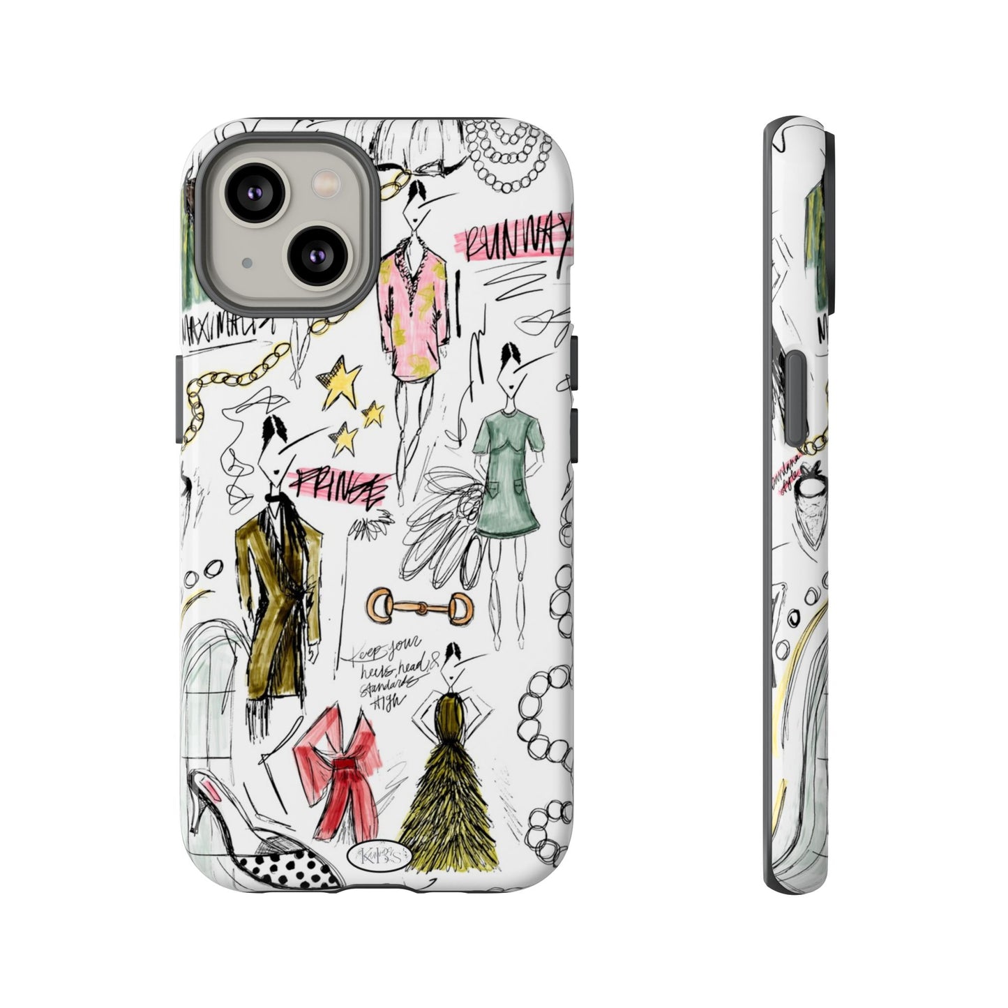 Fashion Sketch Tough Case for iPhone - Multi