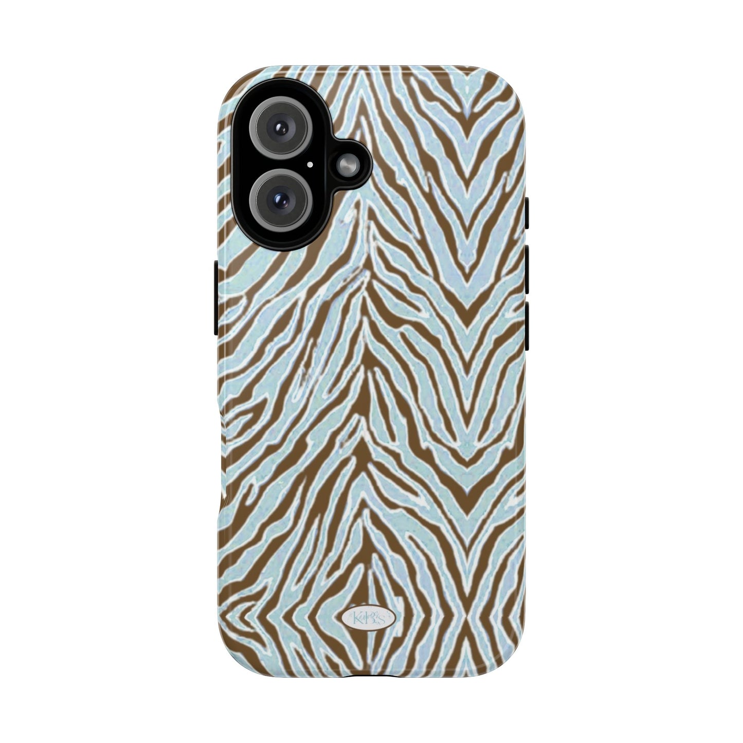 Zebra Bleu Tough Case