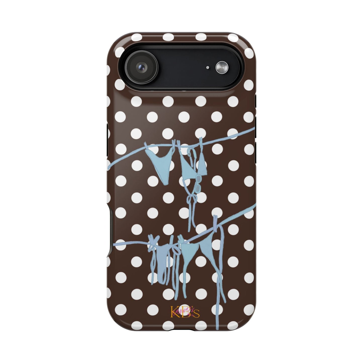 Brown Polka Dot Bikini Mag Safe Case