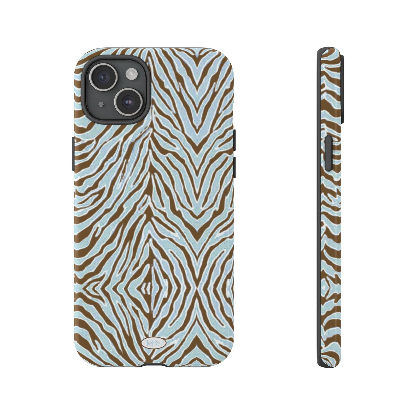 Zebra Bleu Tough Case for iPhone