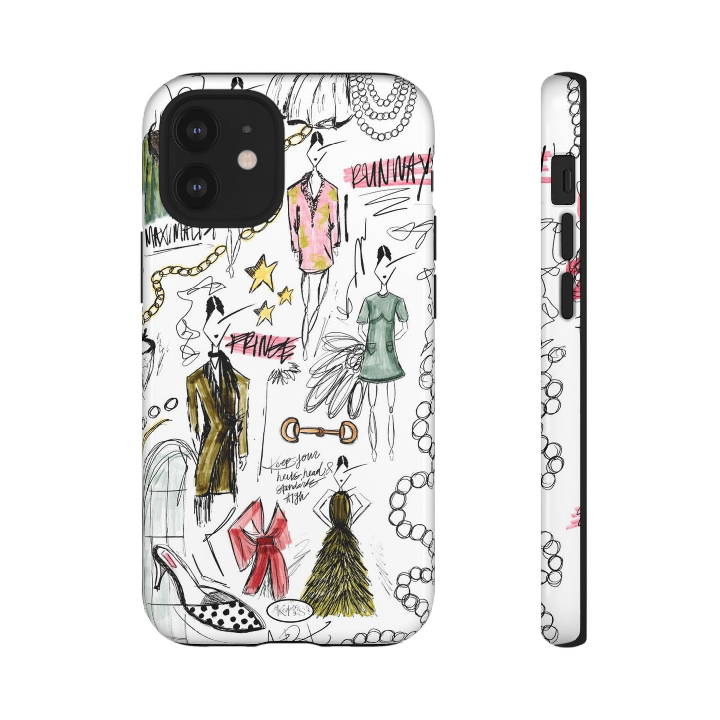 Fashion Sketch Tough Case for iPhone - Multi