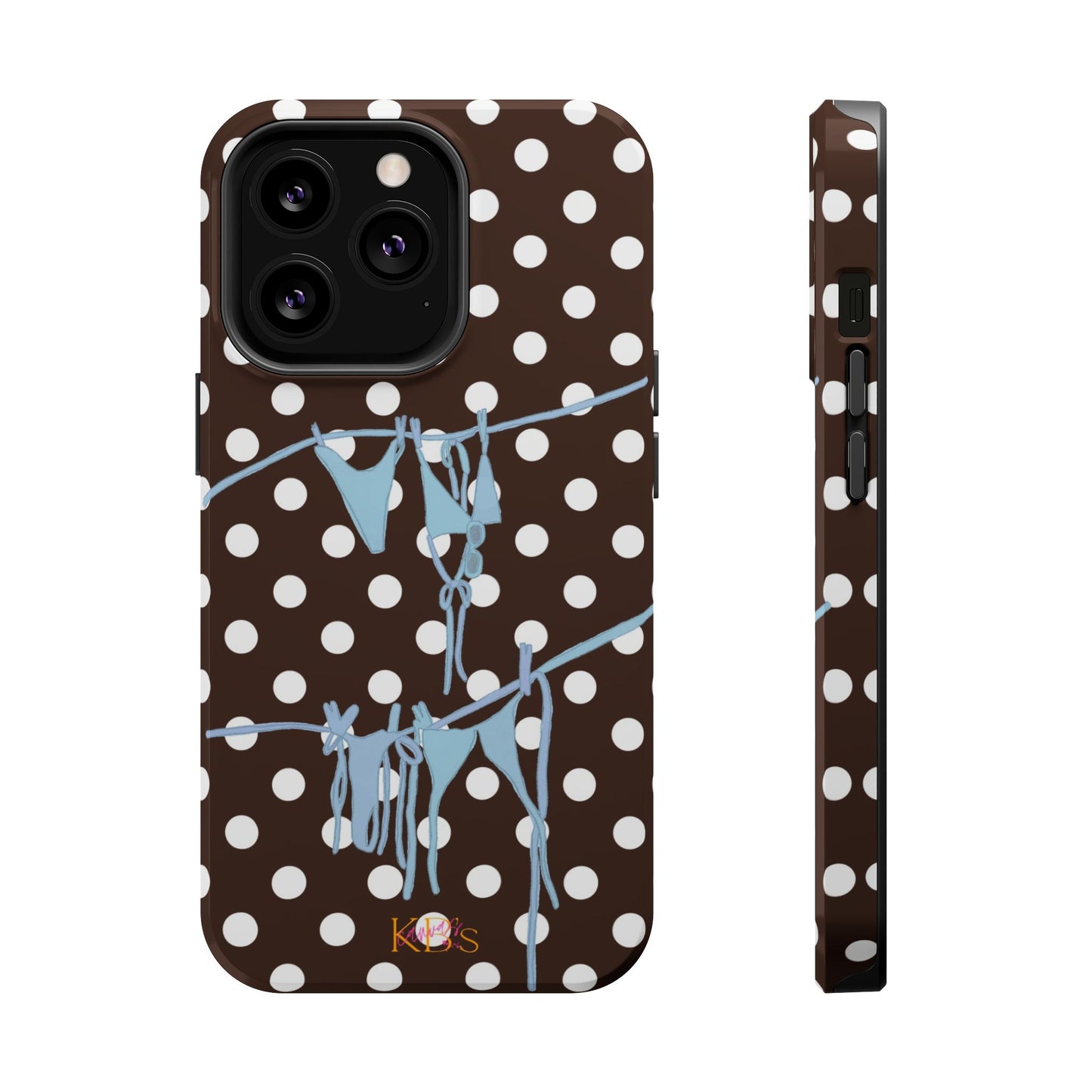 Brown Polka Dot Bikini Mag Safe Case