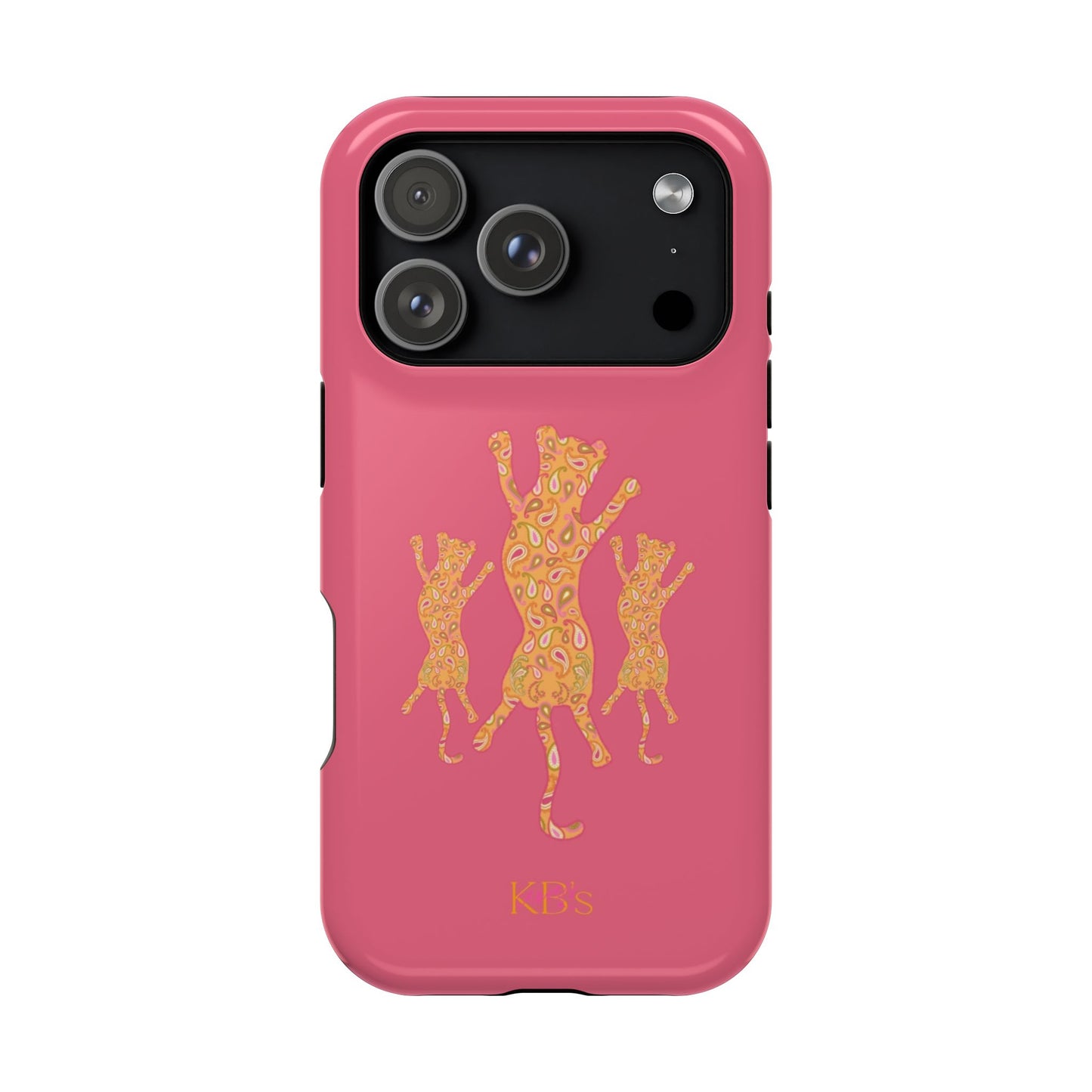 Paisley Leopard Mag Safe Case - Pink