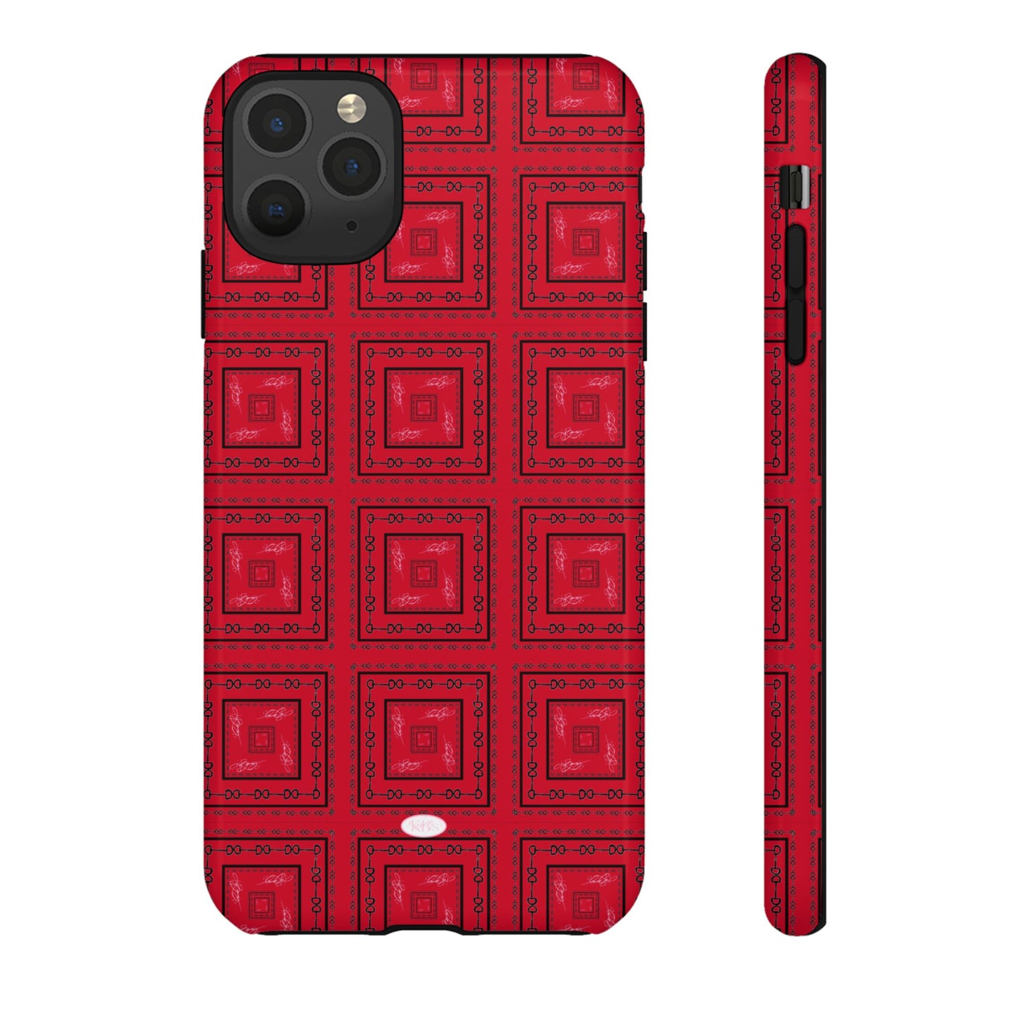 Red & Black Horsebit Tough Case
