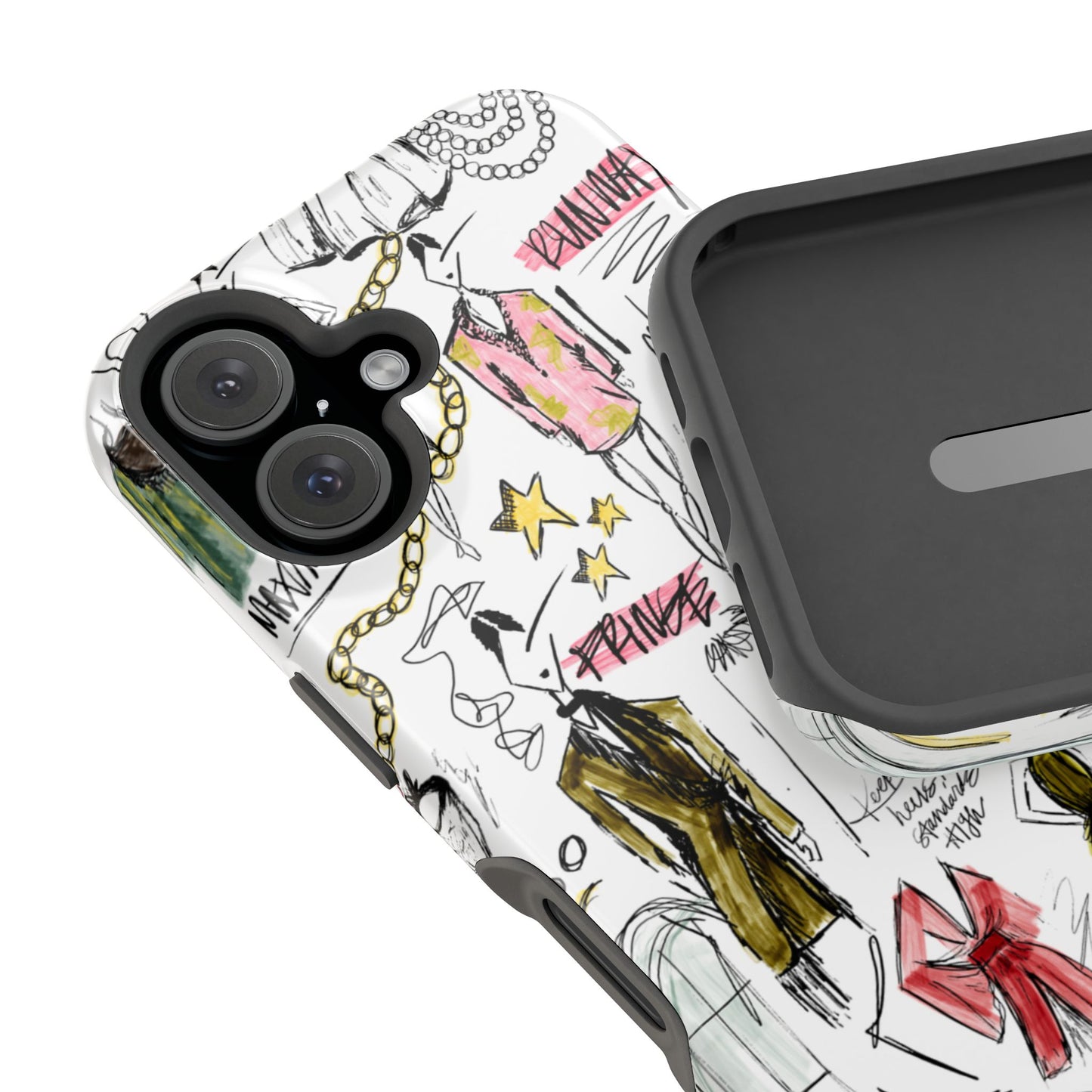 Fashion Sketch Mag Safe Case for iPhone - Multi