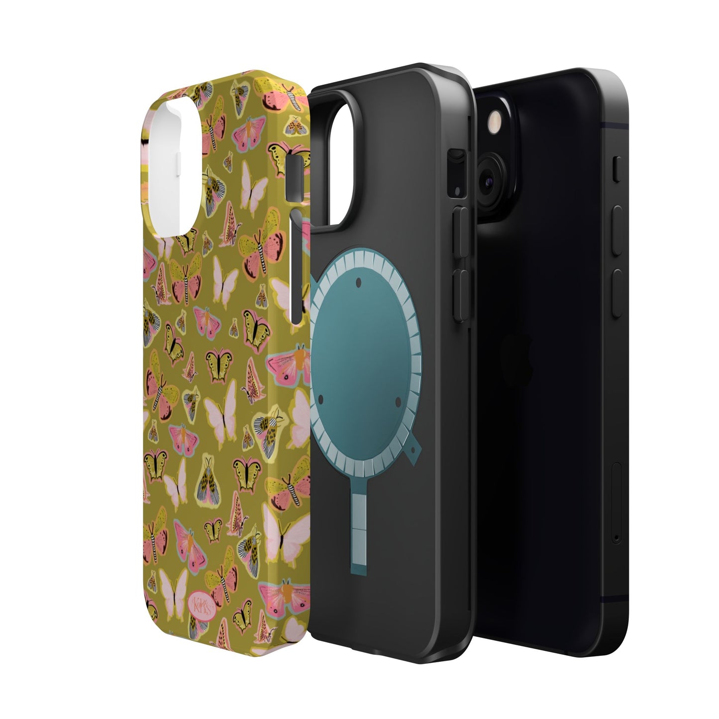 Butterfly Muse Mag Safe Case for iPhone - Green