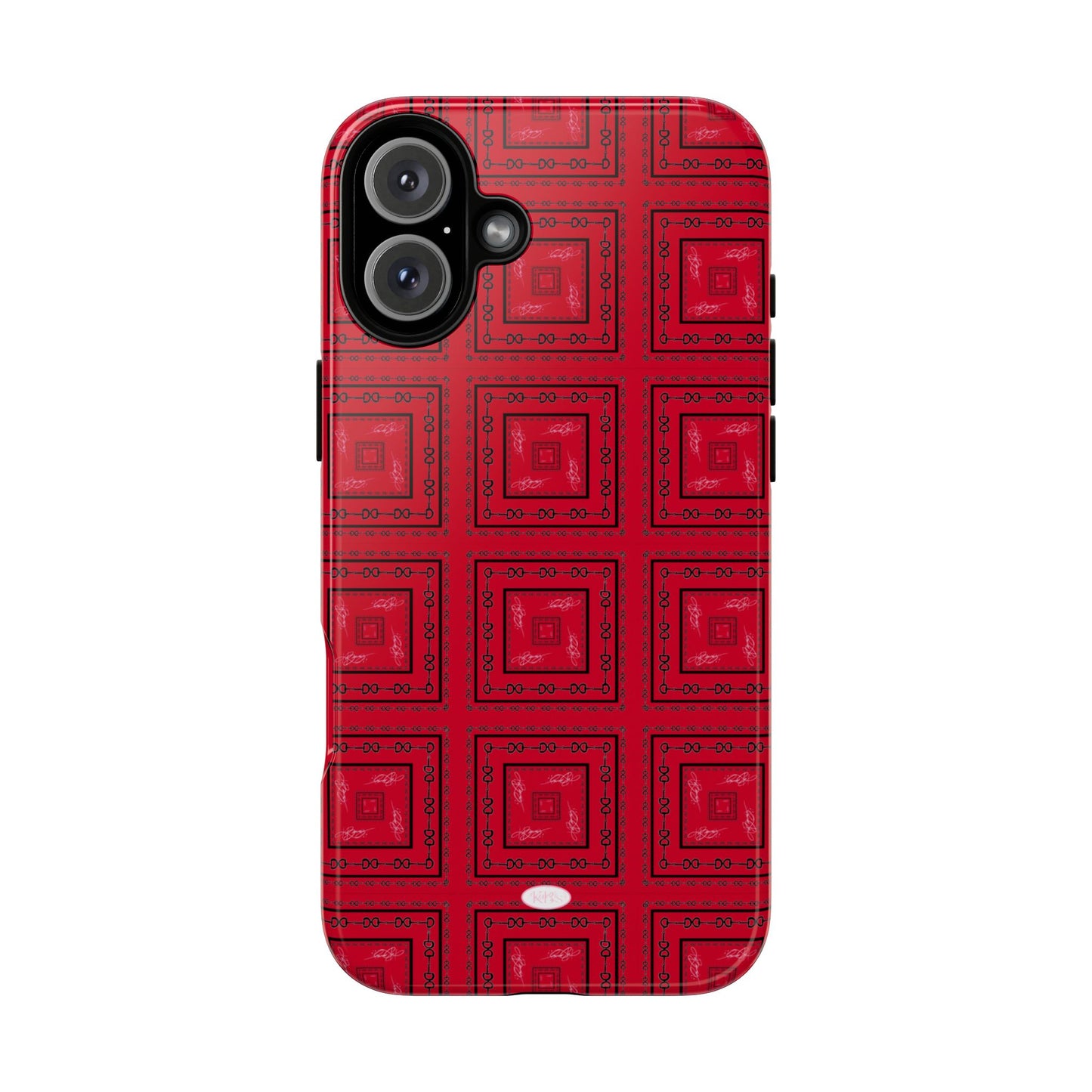 Red & Black Horsebit Tough Case
