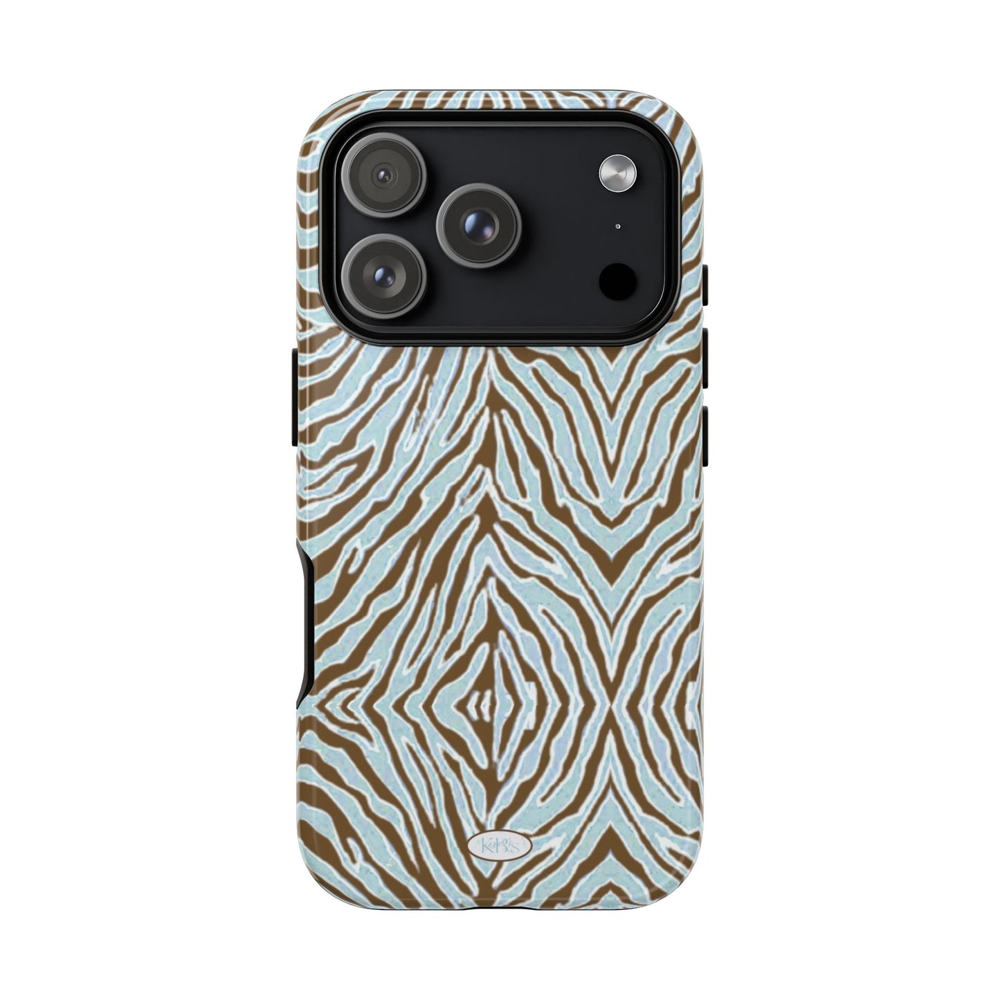 Zebra Bleu Tough Case for iPhone