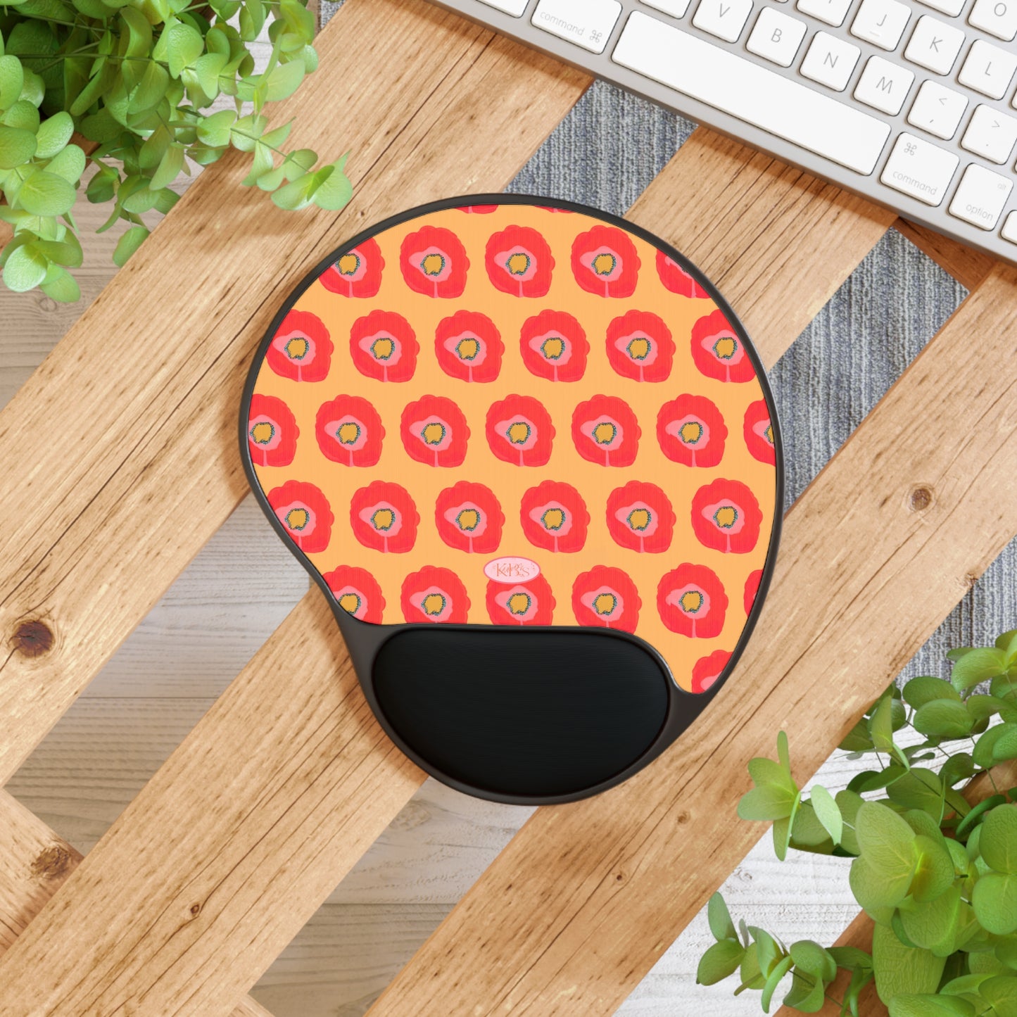 Poppy Fleur Memory Foam Mouse Pad