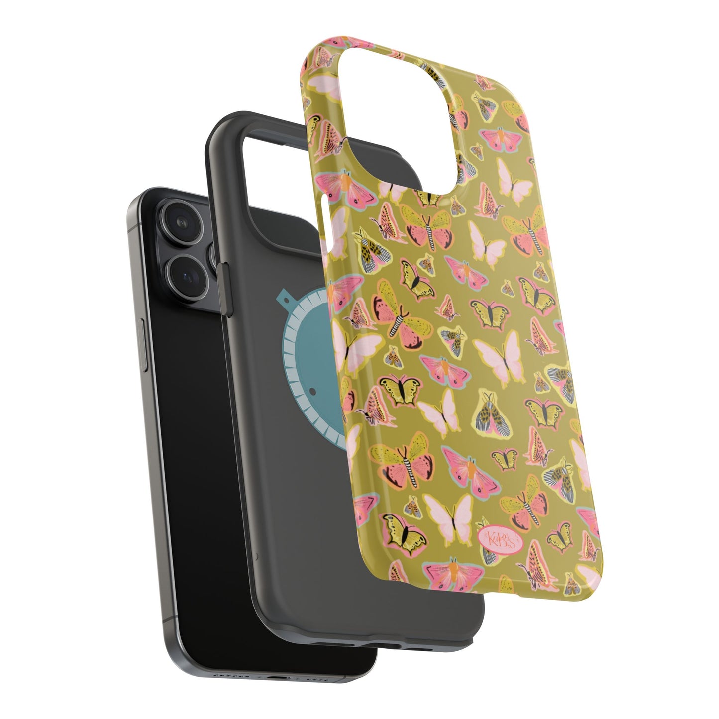 Butterfly Muse Mag Safe Case for iPhone - Green