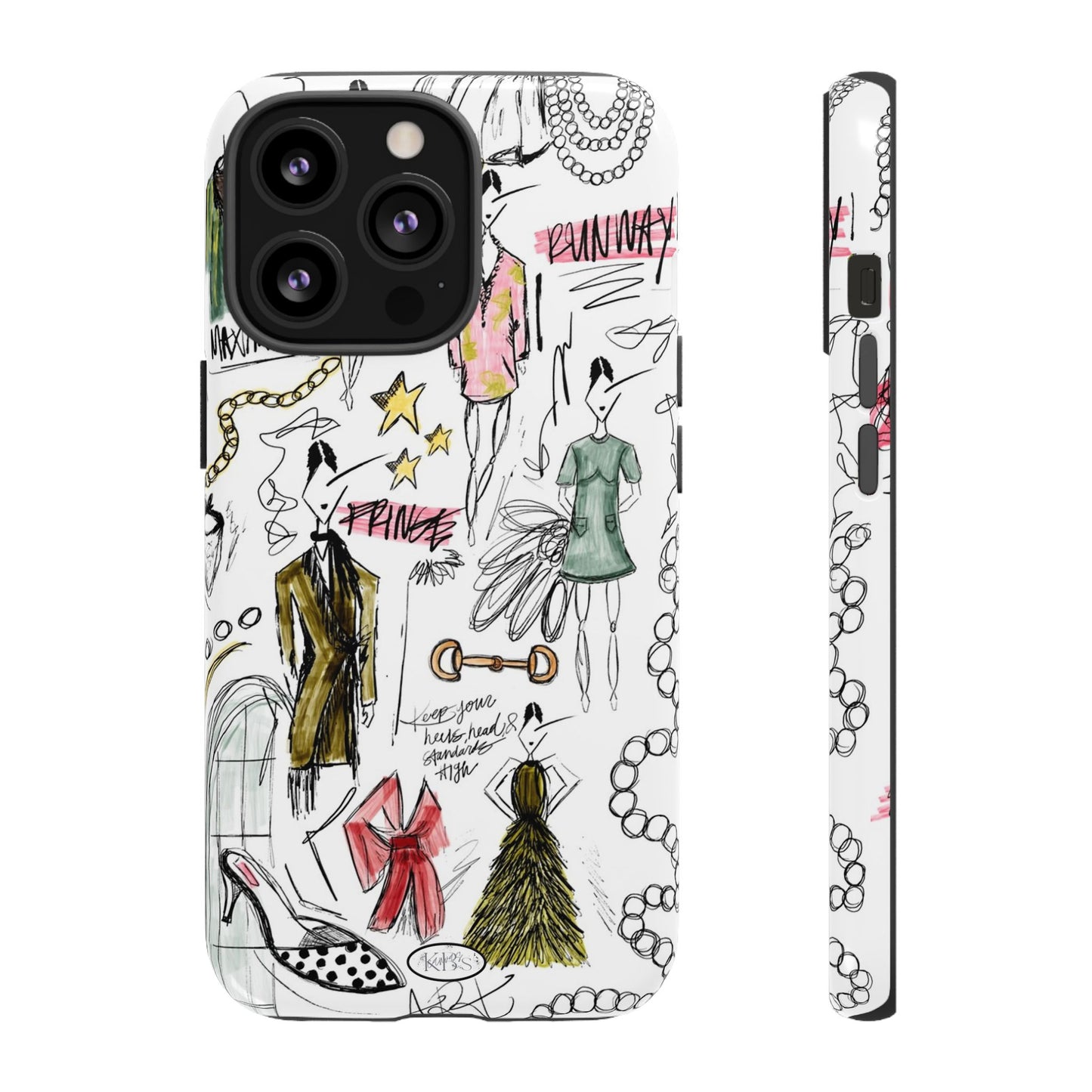 Fashion Sketch Tough Case for iPhone - Multi