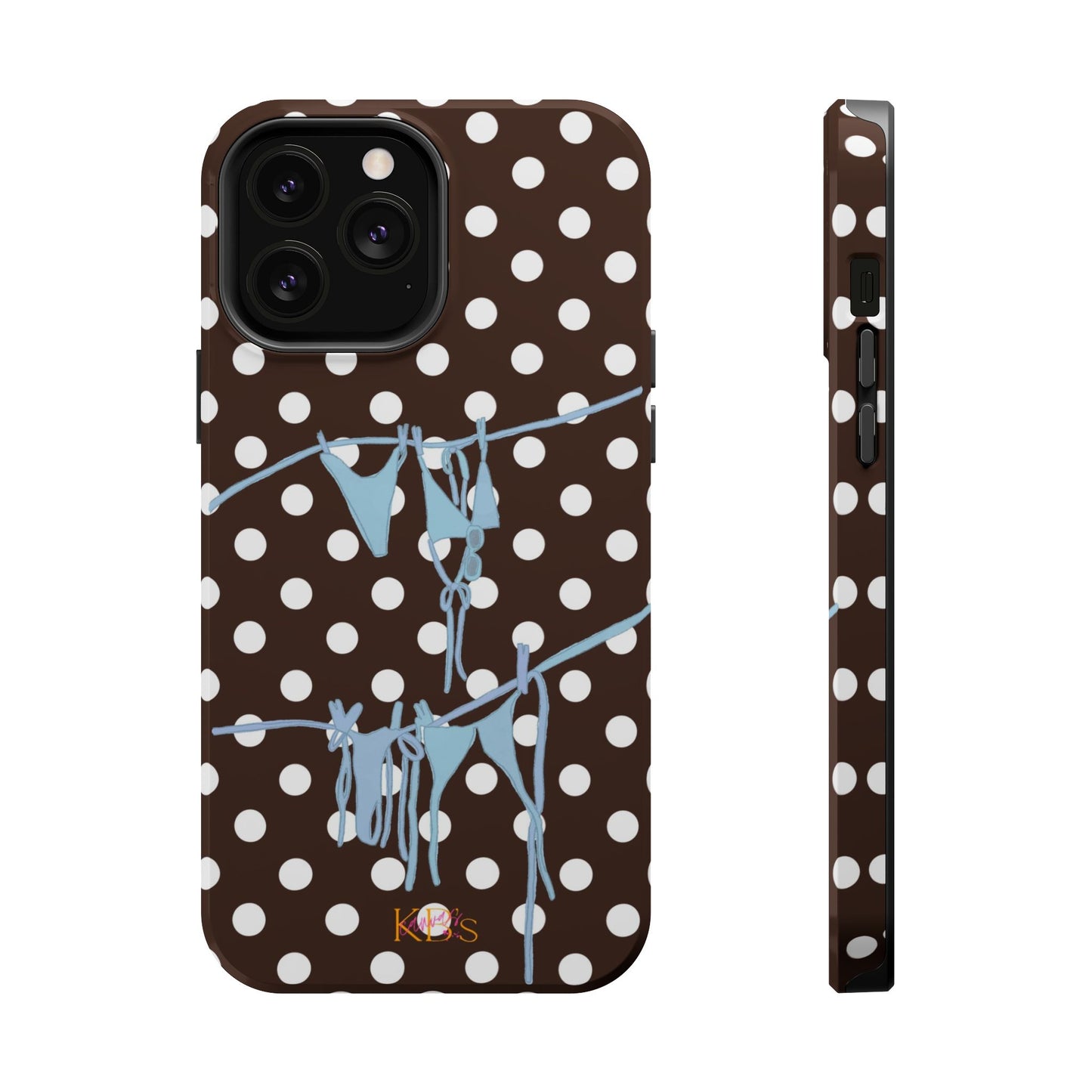 Brown Polka Dot Bikini Mag Safe Case