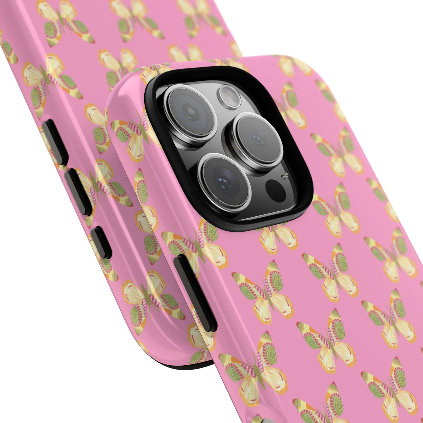 Flutter Pattern Tough Case - Pink