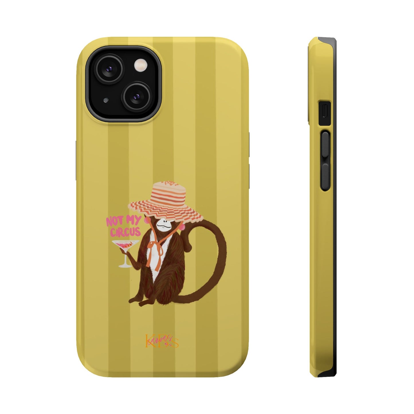 Not My Circus Mag Safe Case - Green Stripe